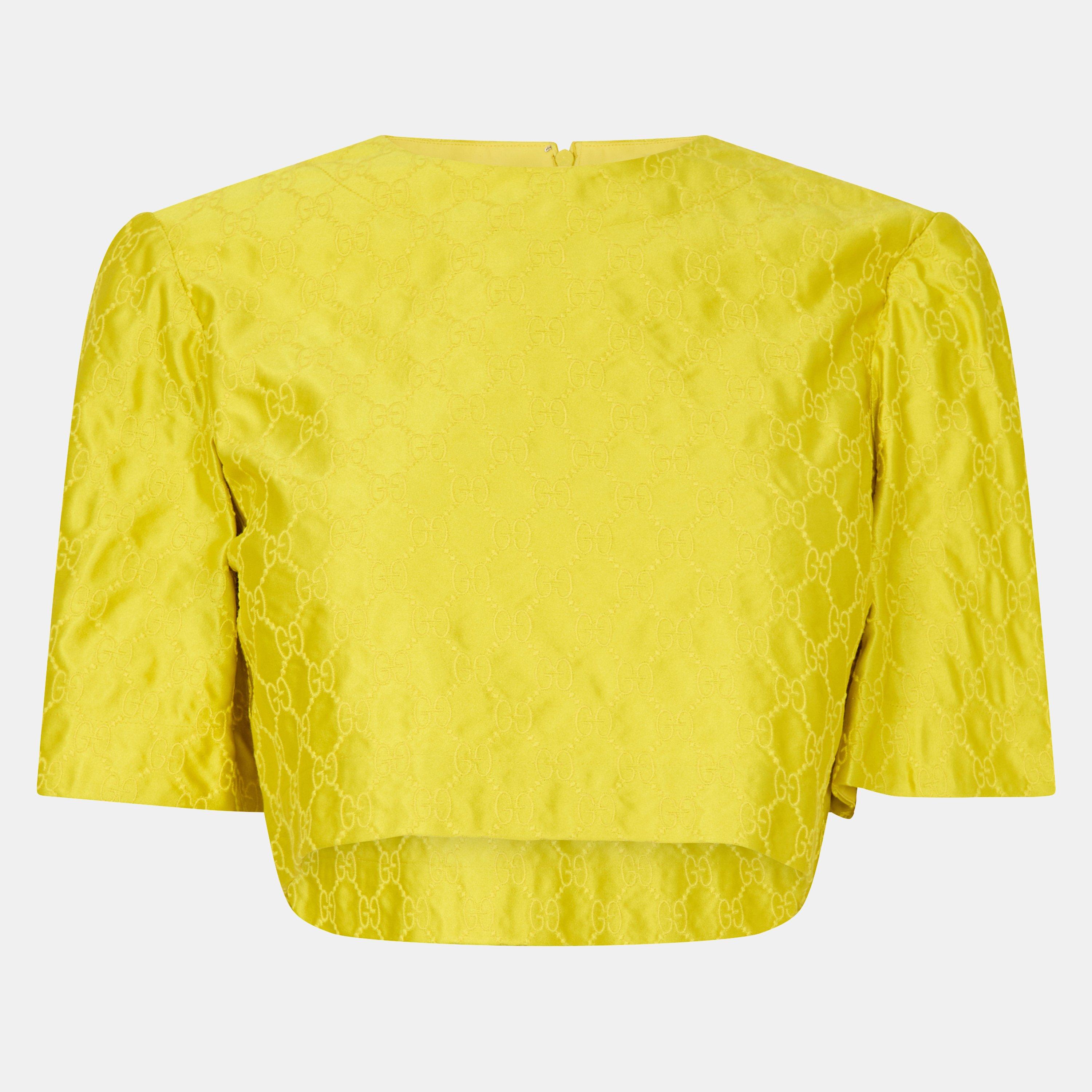 Women's Short Sleeve Cropped Crop Top