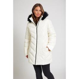 Be You Chevron Chevron Padded Coat