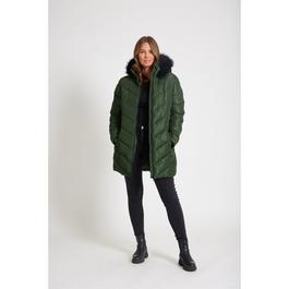 Be You Chevron Chevron Padded Coat