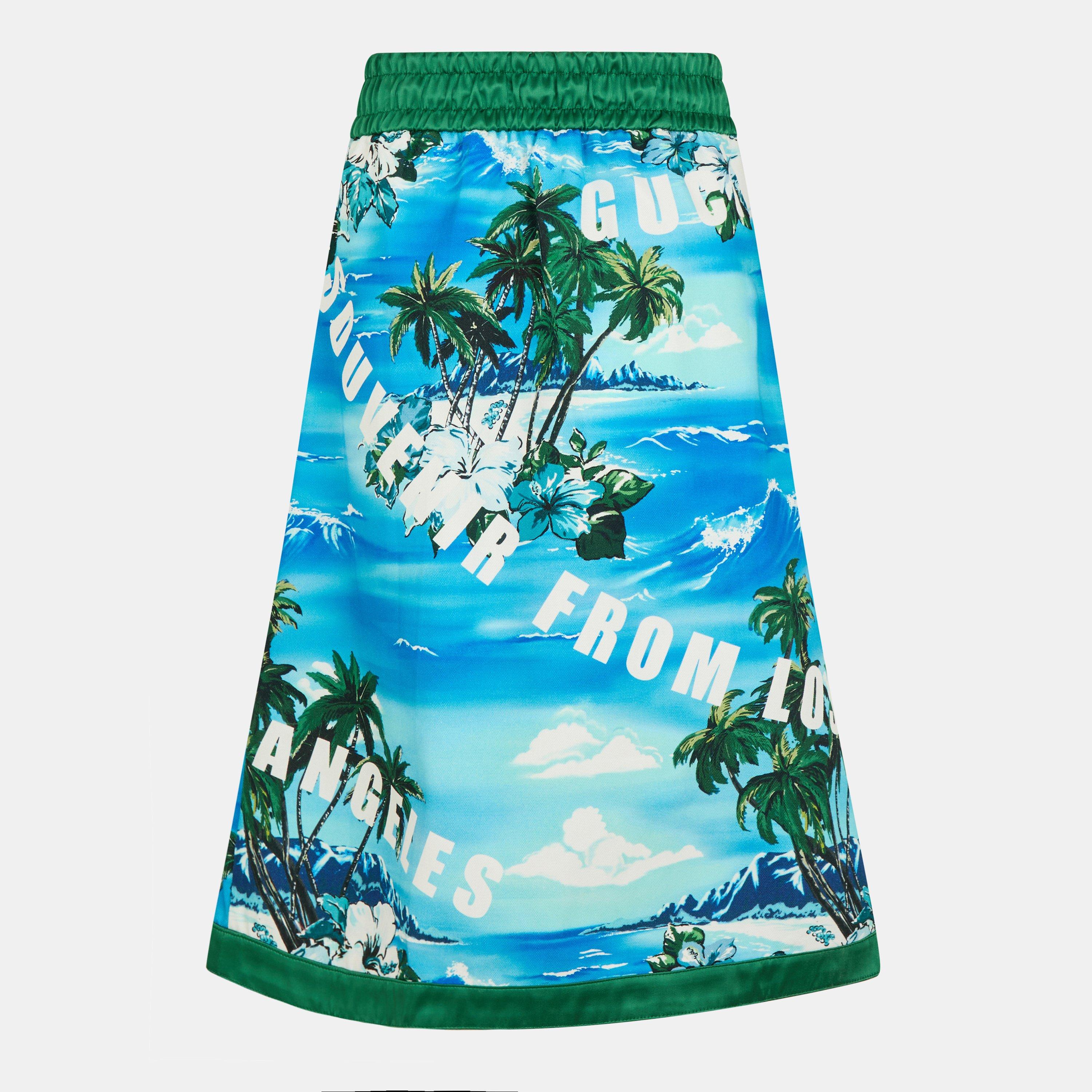 Blue/Green/Mc - Gucci - Women's Midi Skirt - 2