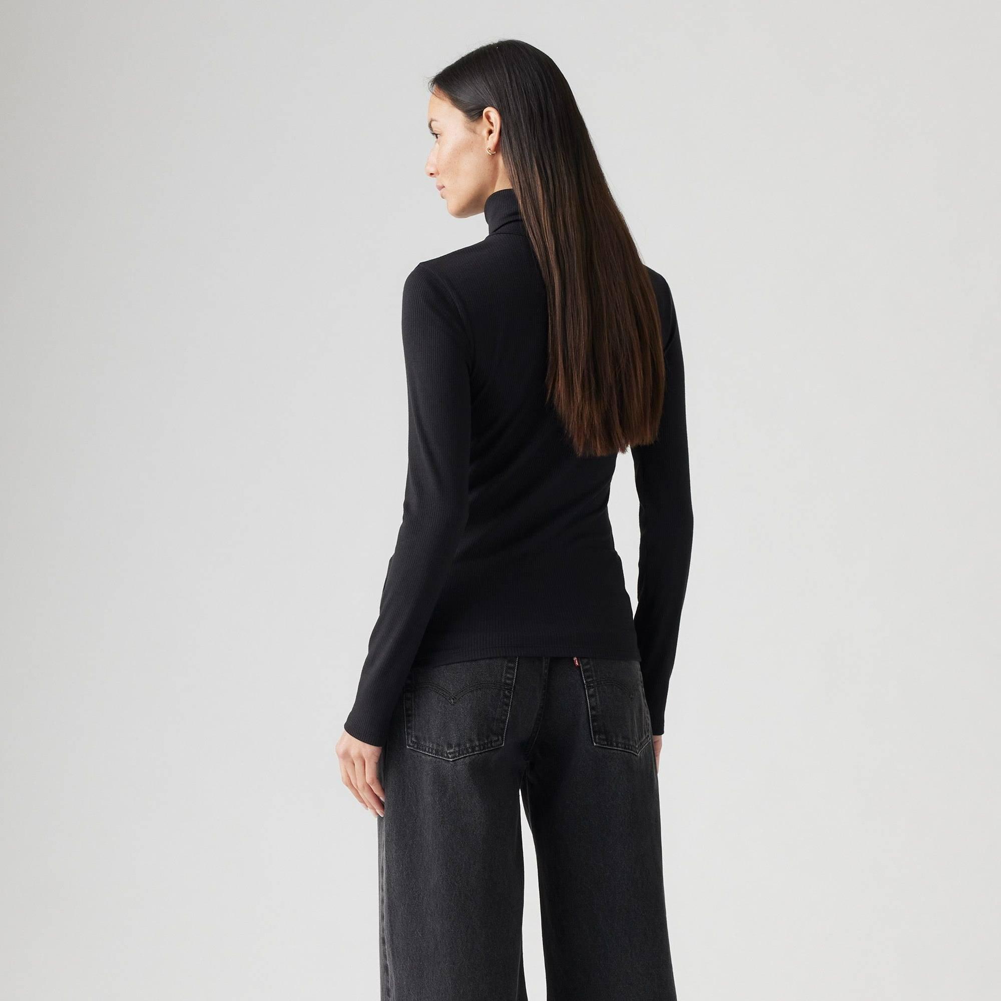 Caviar - Levis - Women's Dreamy Caviar Long-Sleeve Turtleneck T-Shirt - 4