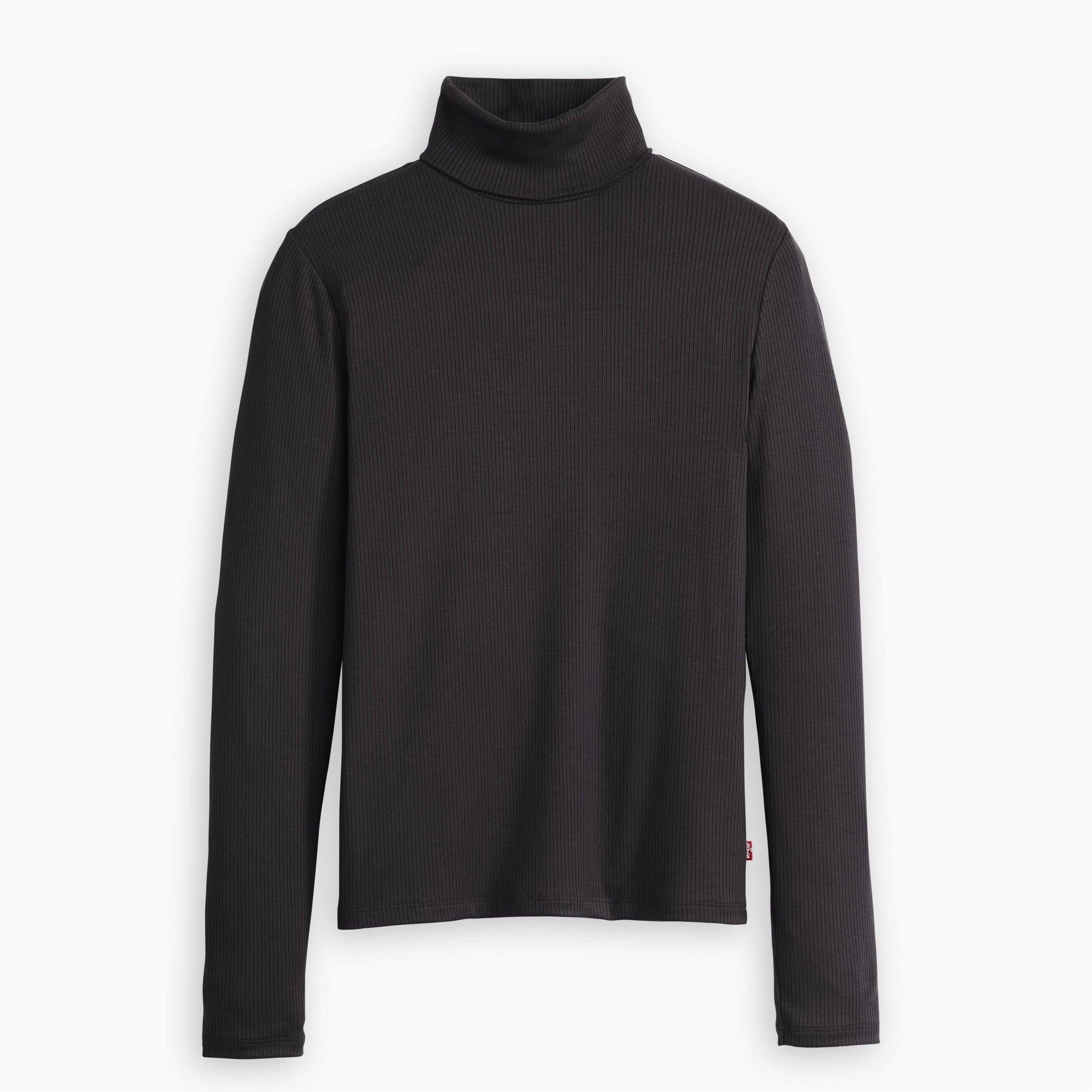 Caviar - Levis - Women's Dreamy Caviar Long-Sleeve Turtleneck T-Shirt - 5