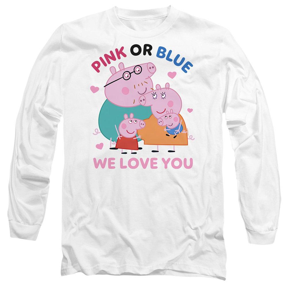 White - Hasbro - Peppa Pig Family Pink Or Blue We Love You Long Sle - 1