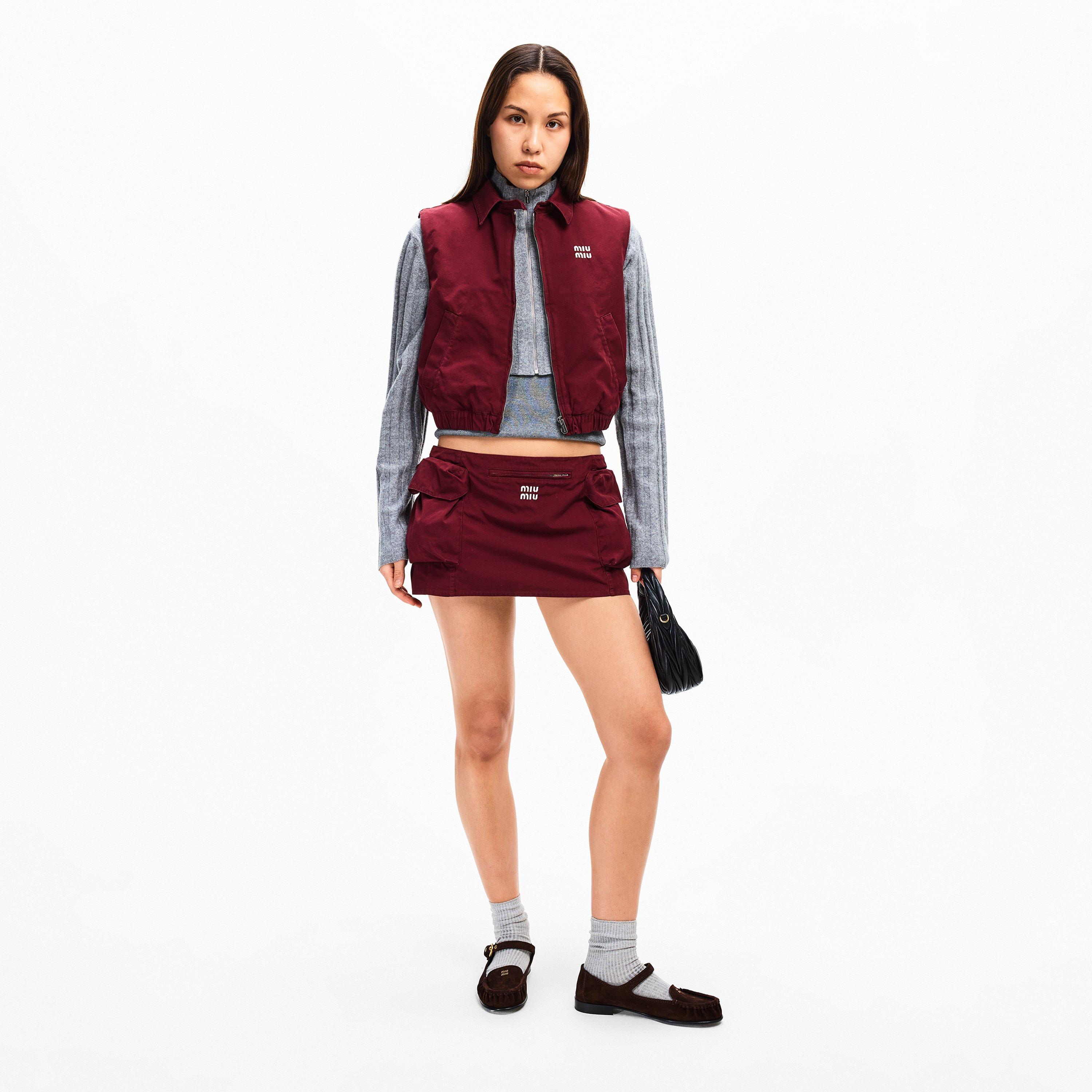 Miu Miu | Washed Poplin Vest | Flannels