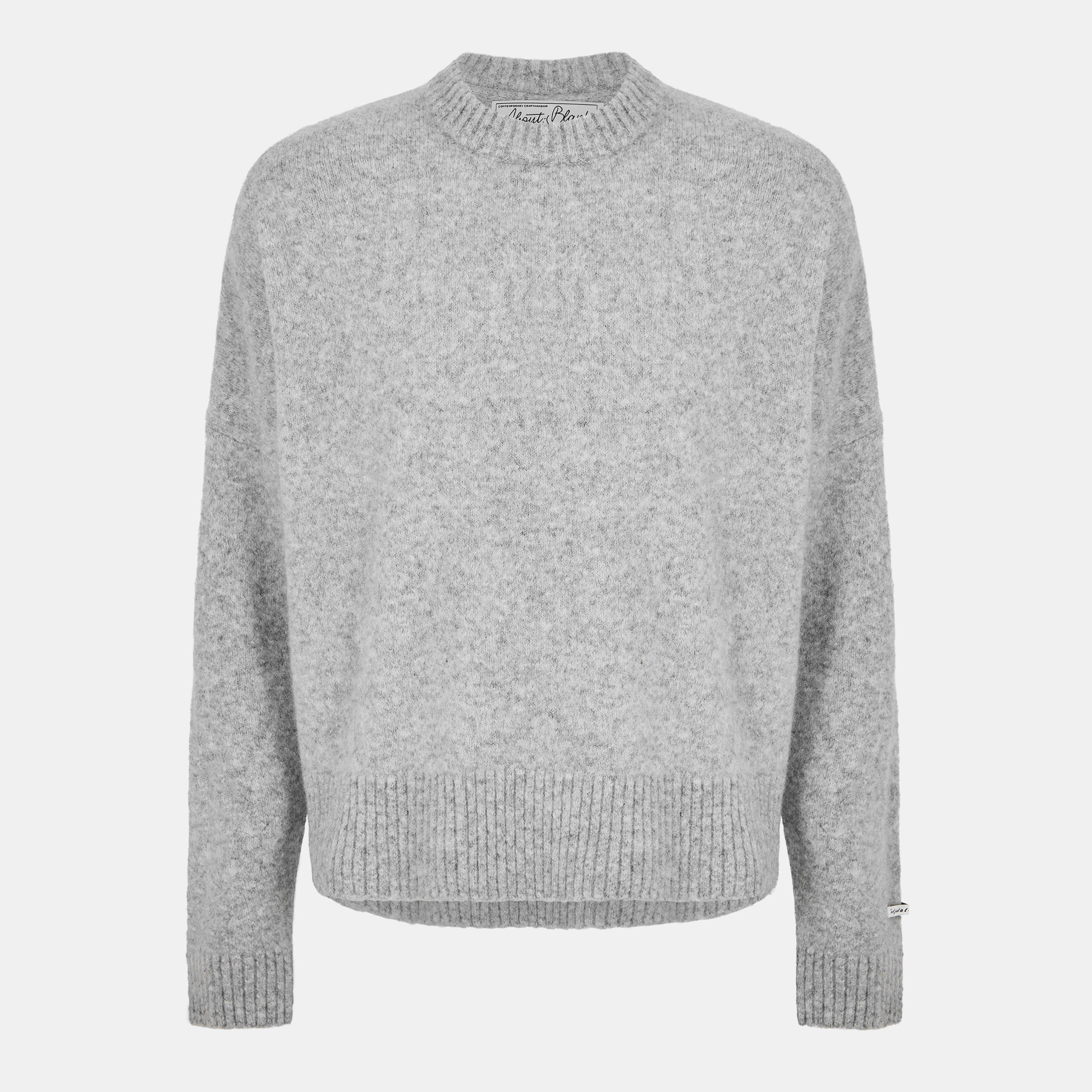 Men's Mohair Long Sleeve Crew Neck Jumper