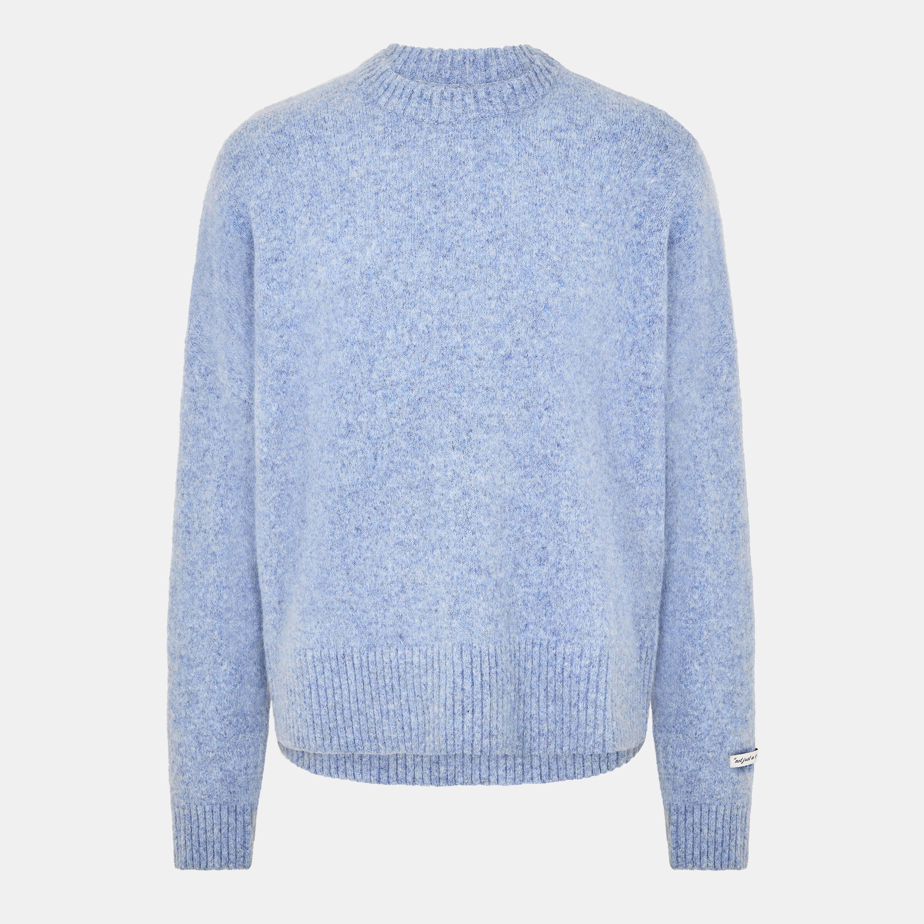 Men's Mohair Long Sleeve Crew Neck Jumper