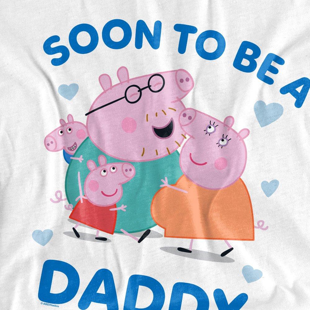 White - Hasbro - Peppa Pig Daddy Pig Soon To Be T-Shirt White - 2