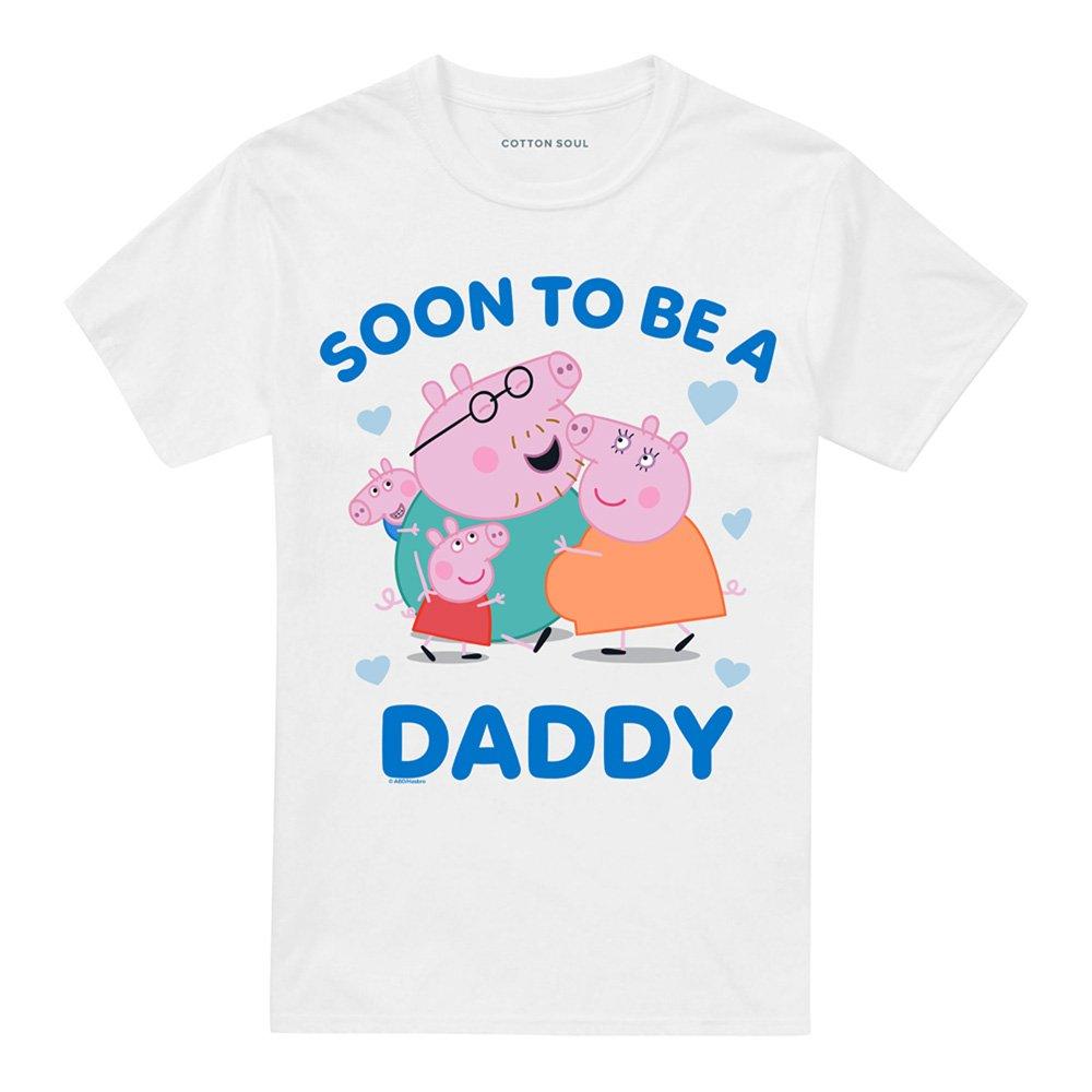 White - Hasbro - Peppa Pig Daddy Pig Soon To Be T-Shirt White - 4