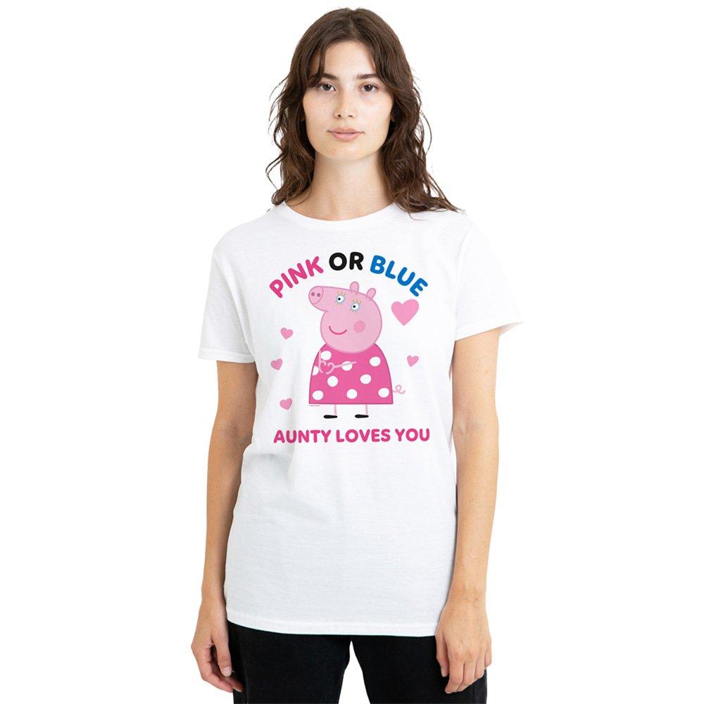 White - Hasbro - Peppa Pig Pink Or Blue Aunty Pig Loves You T Shirt - 1