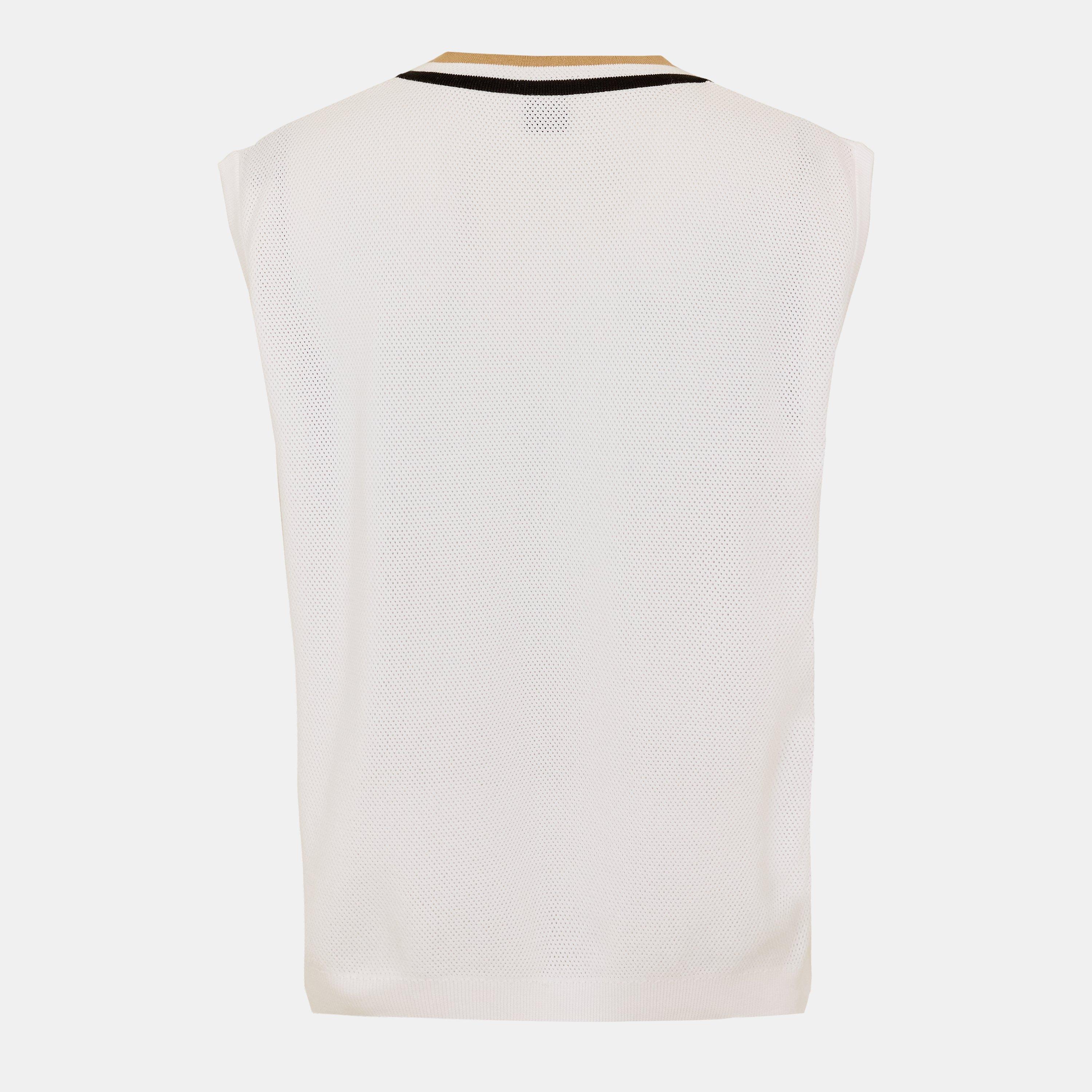 White - Boss - Men's  Vestir Knitted Tops - 2