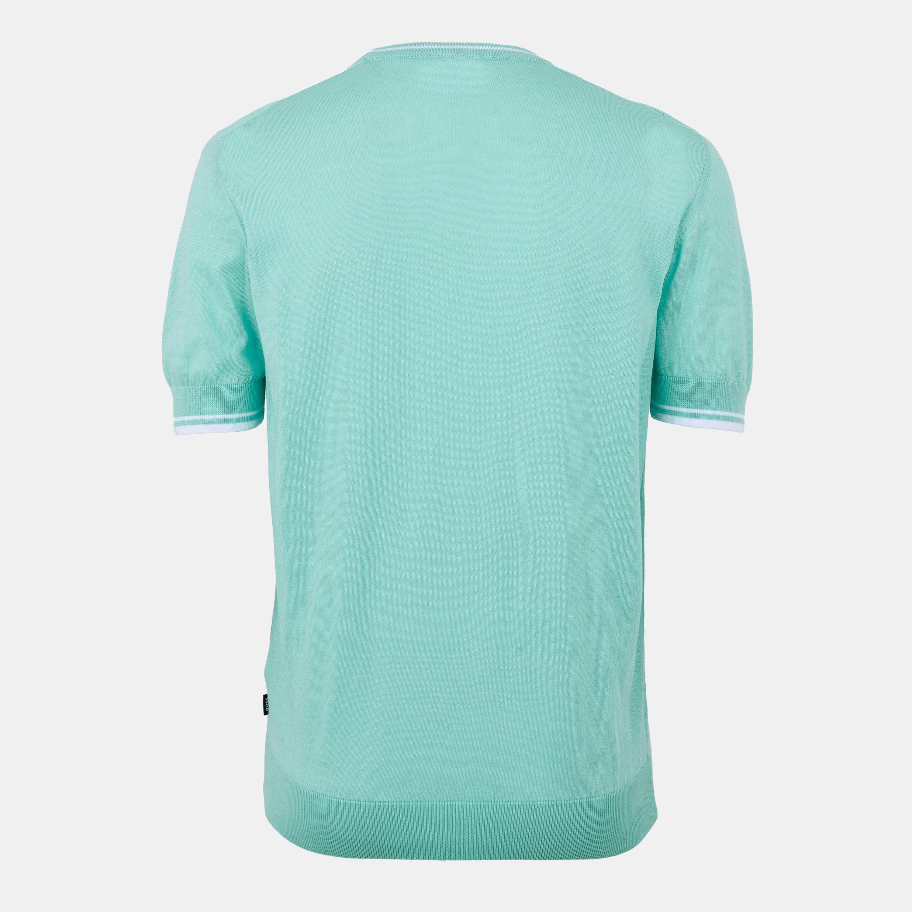 Pastel Green - Boss - Men's  Talian Knitted Top - 2