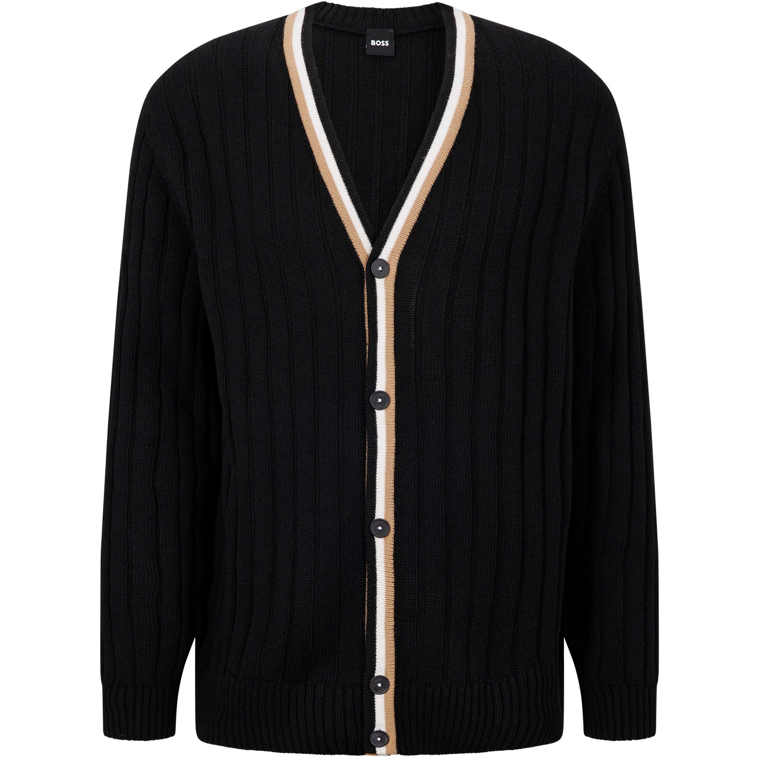 Black - Boss - Men's Losilvio Cardigan