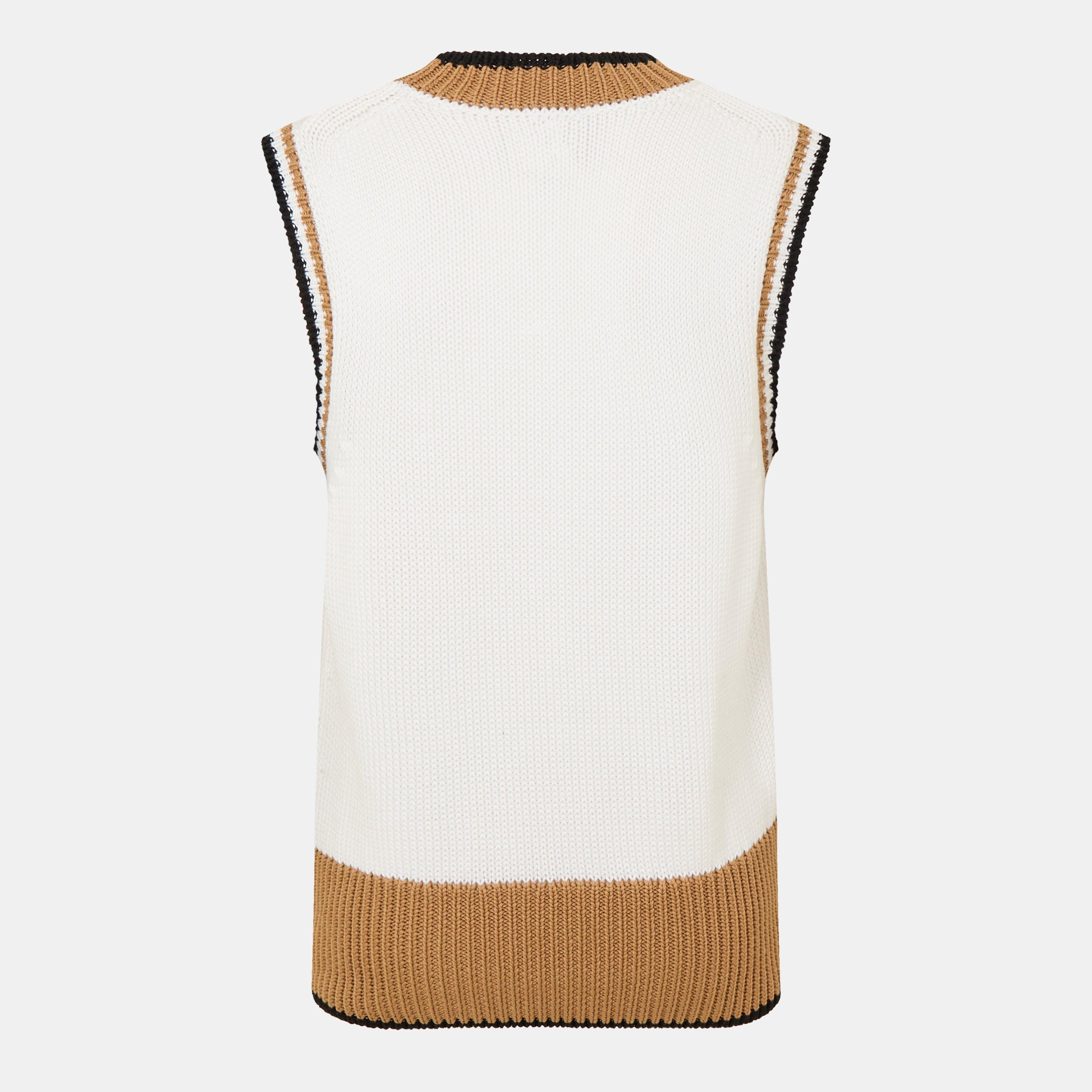 White - Boss - Men's Vest Sweater - 2