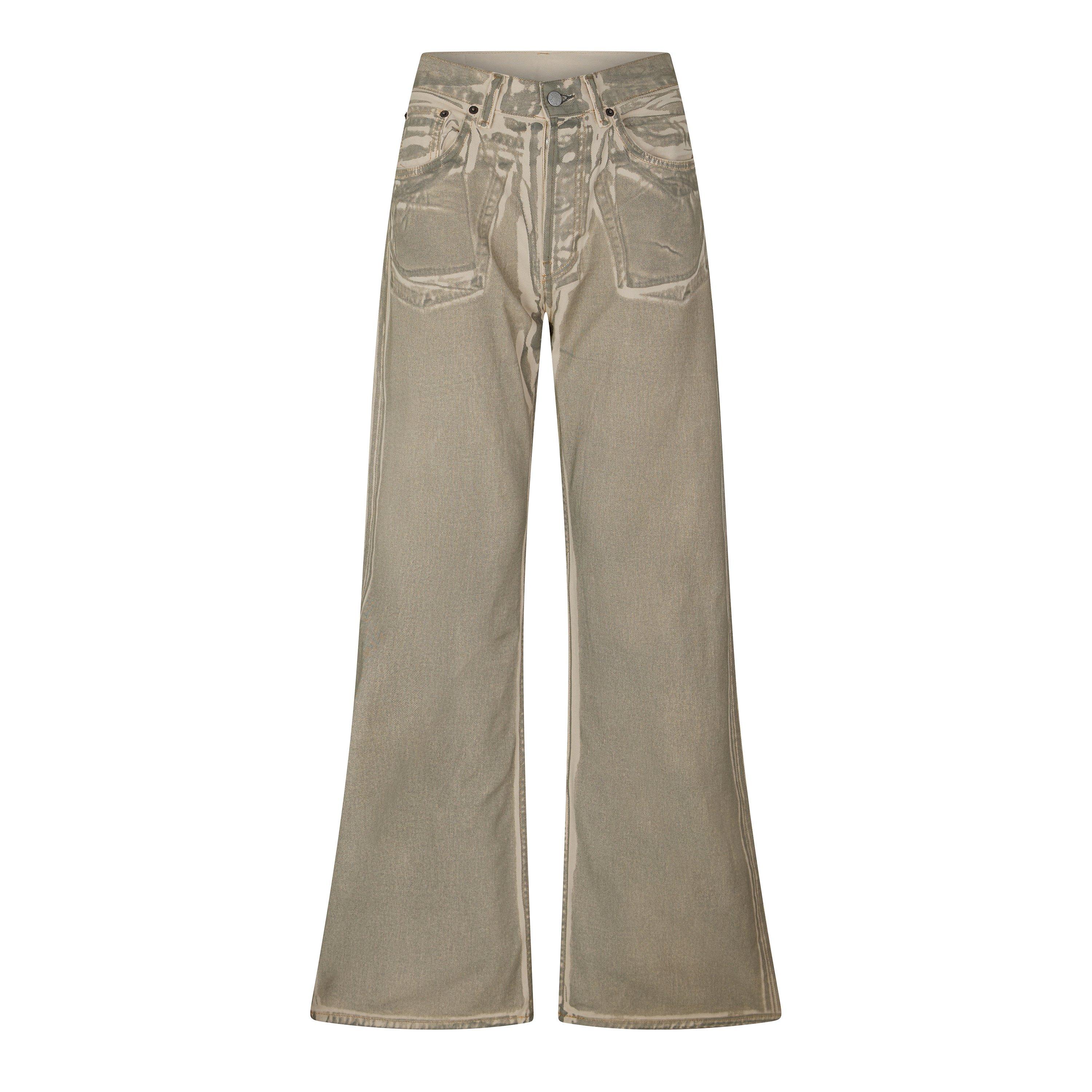 BEIGESAGE GREEN - Acne Studios - Women's Wide Leg Jeans - 1
