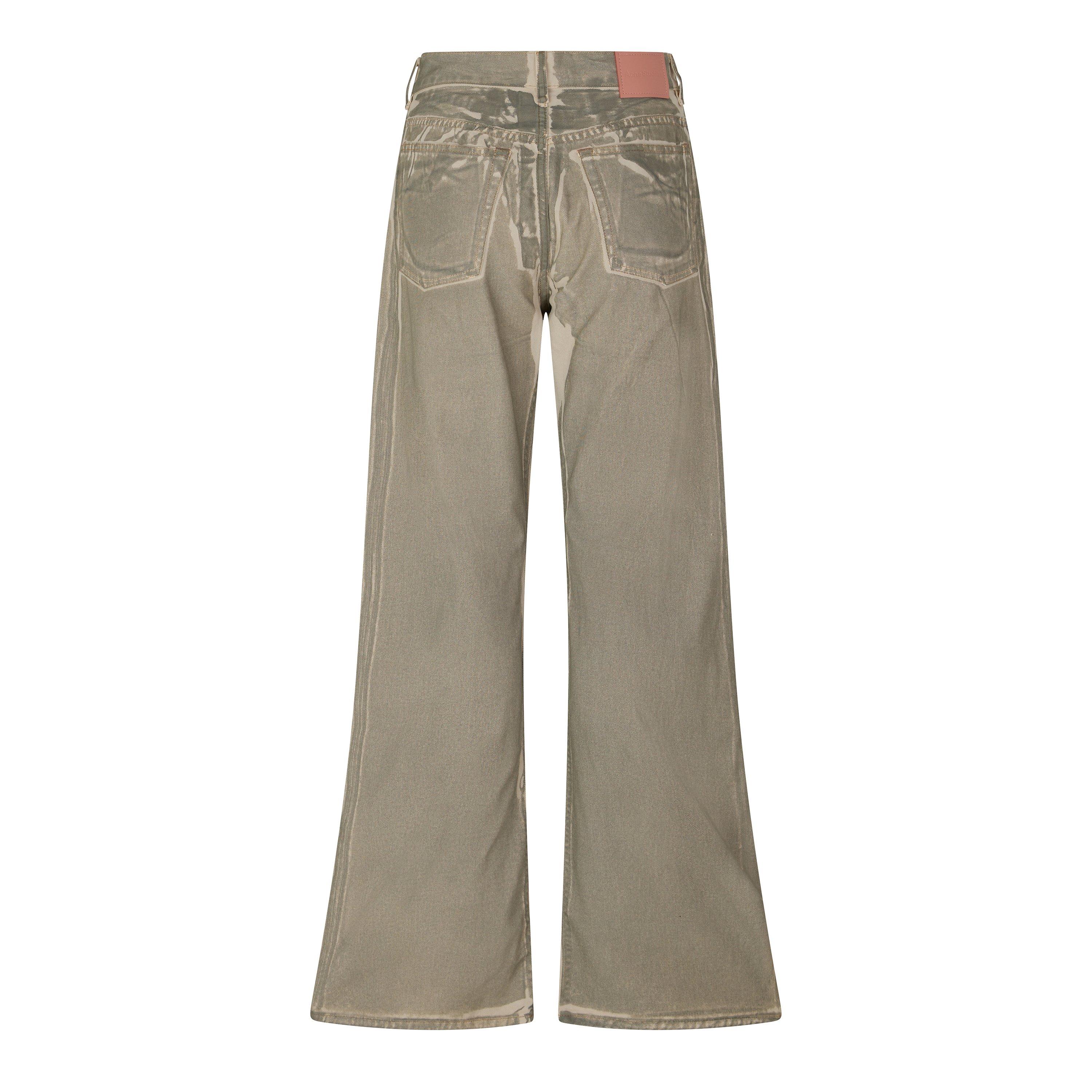 BEIGESAGE GREEN - Acne Studios - Women's Wide Leg Jeans - 2