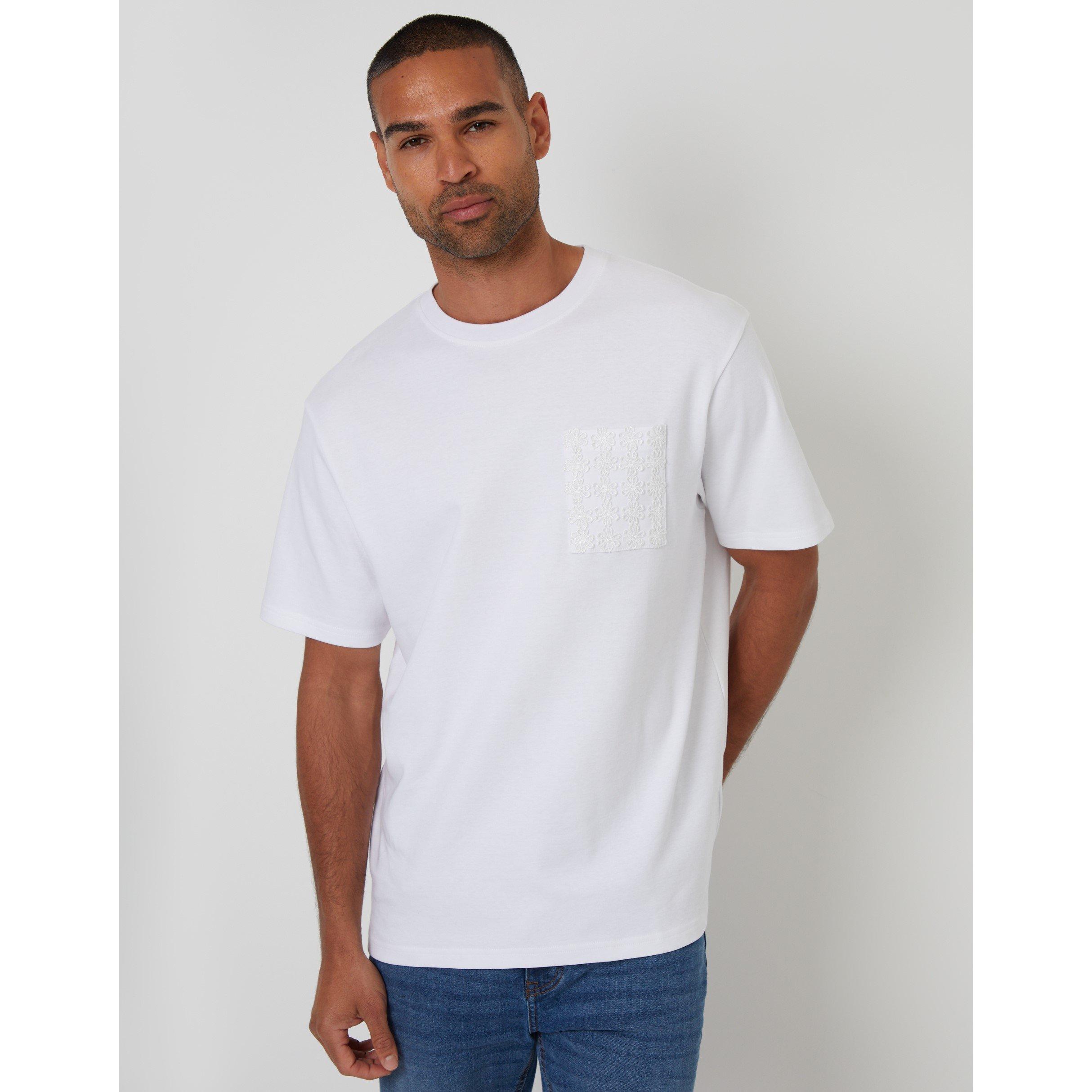 White - Threadbare - Men's Hyde Knitted T-Shirt - 1