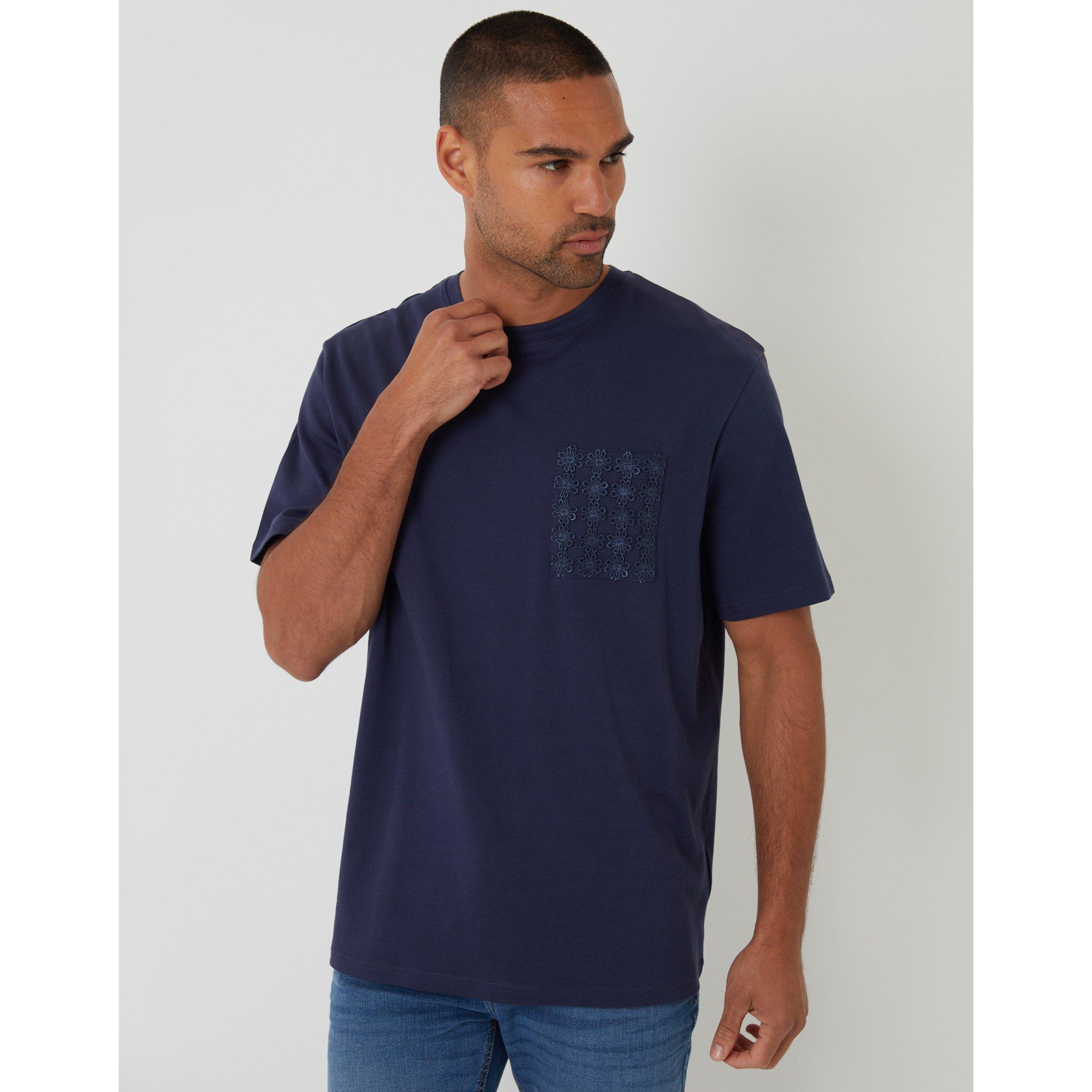 Threadbare Men' Blue Hyde Knitted T-Shirt in Size S, Sports Direct - Image 3