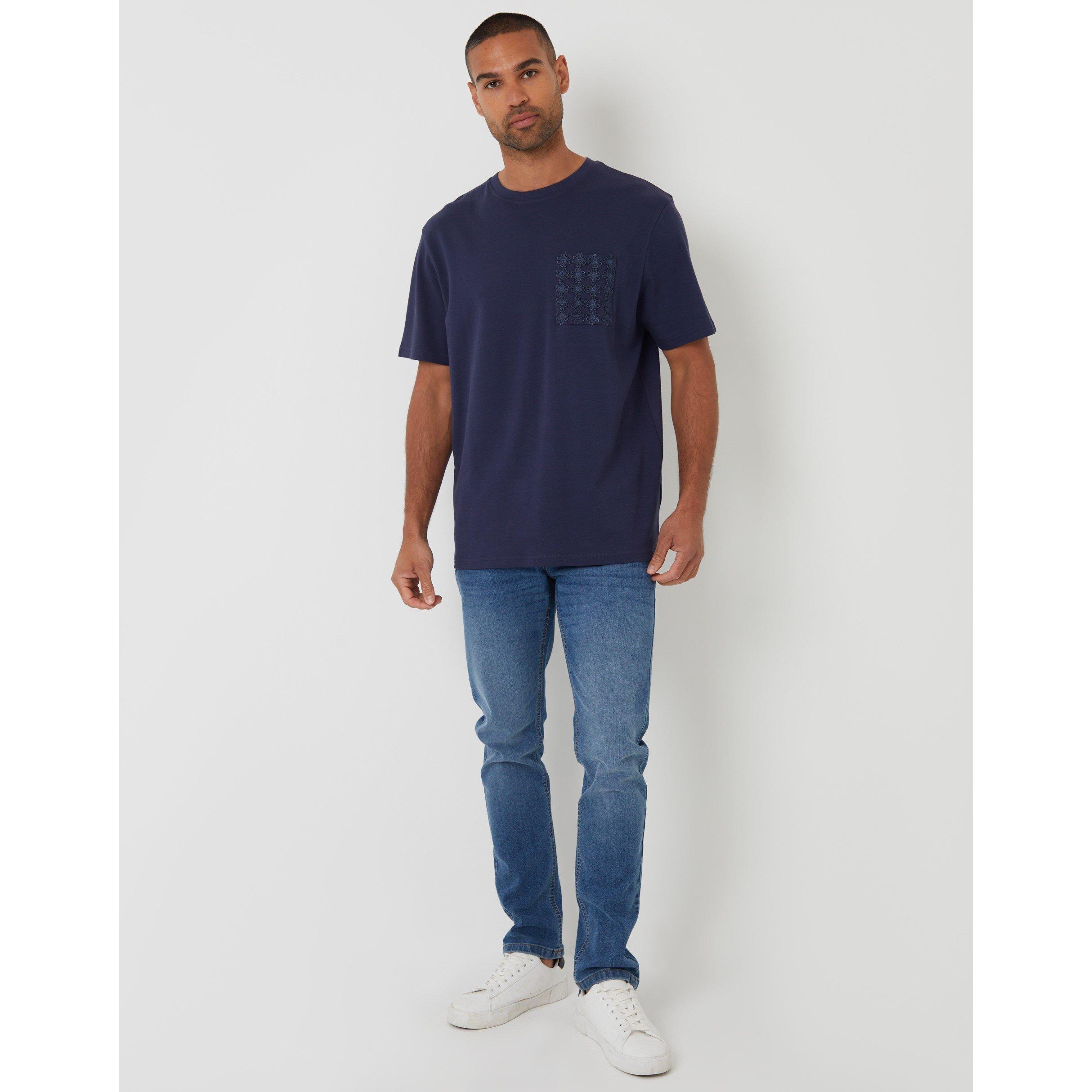 Navy - Threadbare - Men's Hyde Knitted T-Shirt - 2