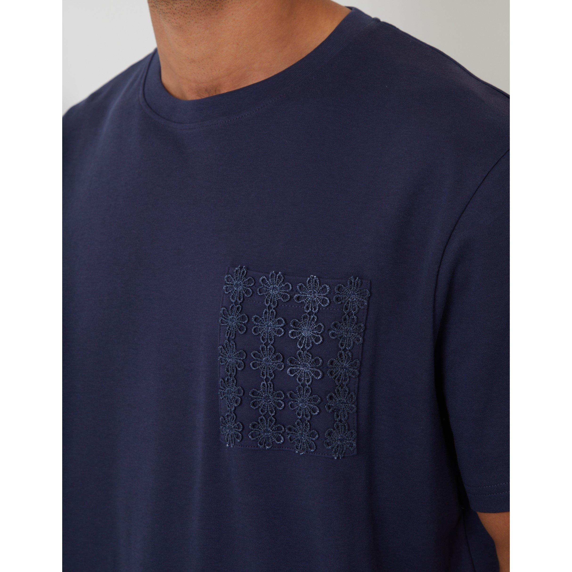 Navy - Threadbare - Men's Hyde Knitted T-Shirt - 4
