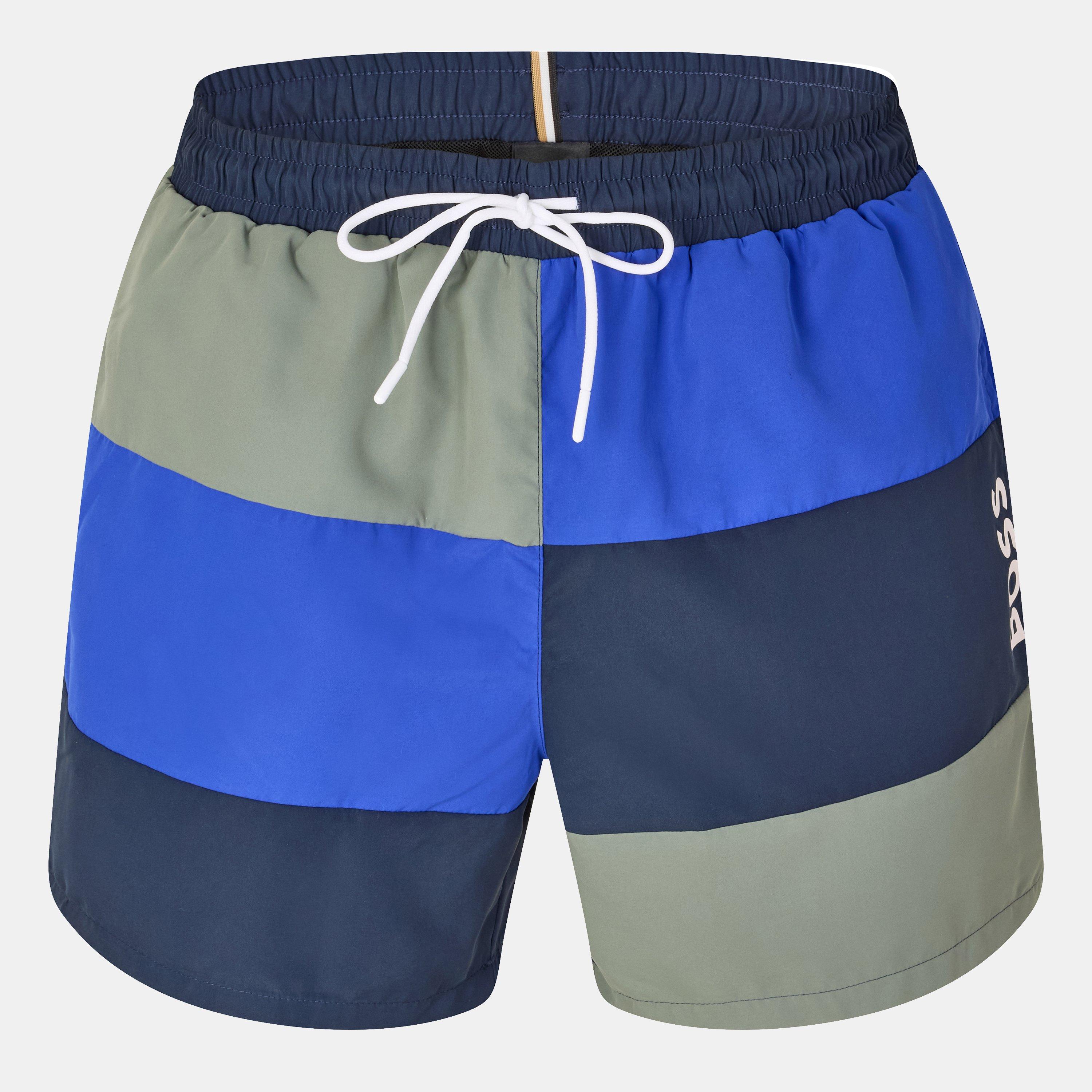 Boss Men's Court Quick-Drying Swimming Trunks - White - M