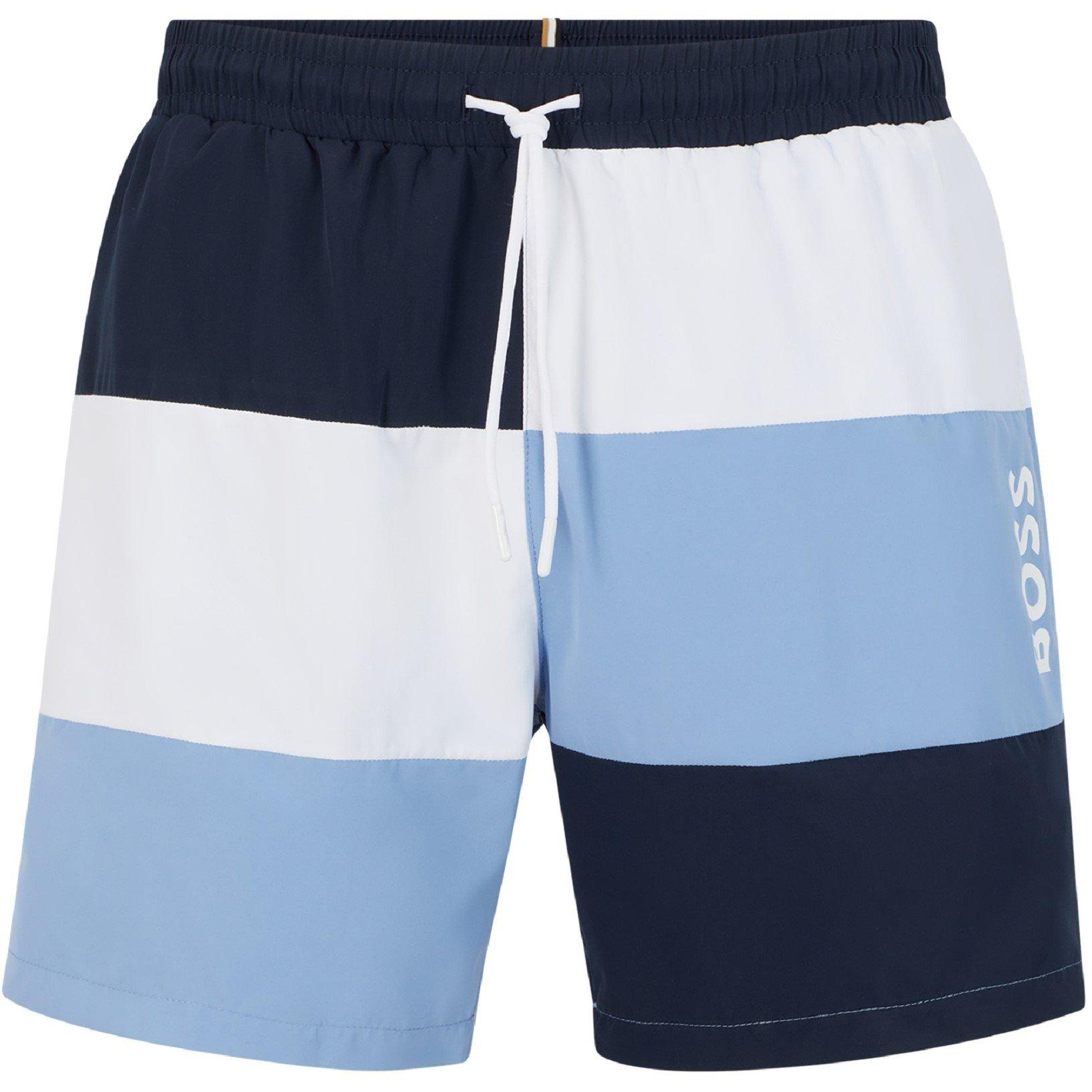 Boss Men's Court Quick-Drying Swimming Trunks - Dark Blue - S
