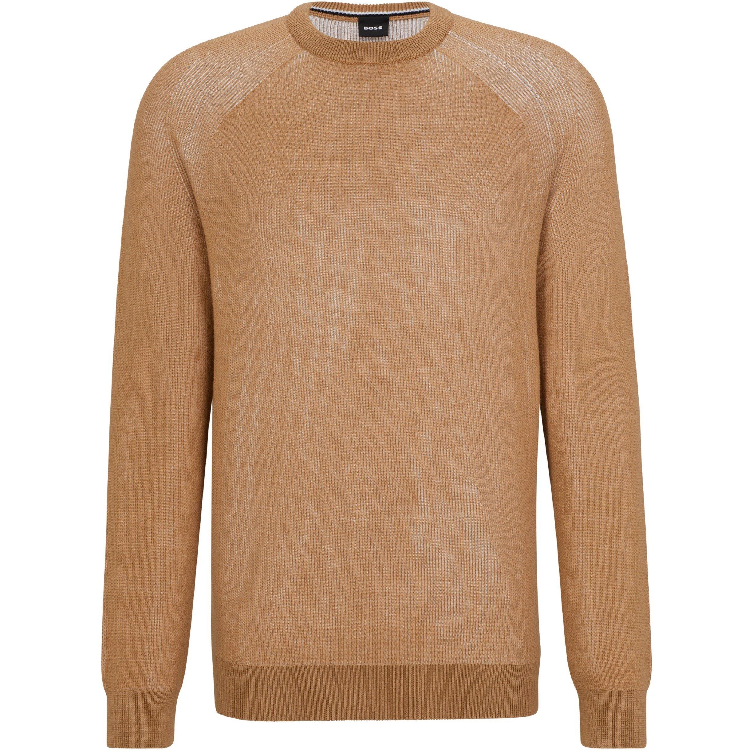 Boss Men's Ossio Sweater Vest - Medium Beige - XL