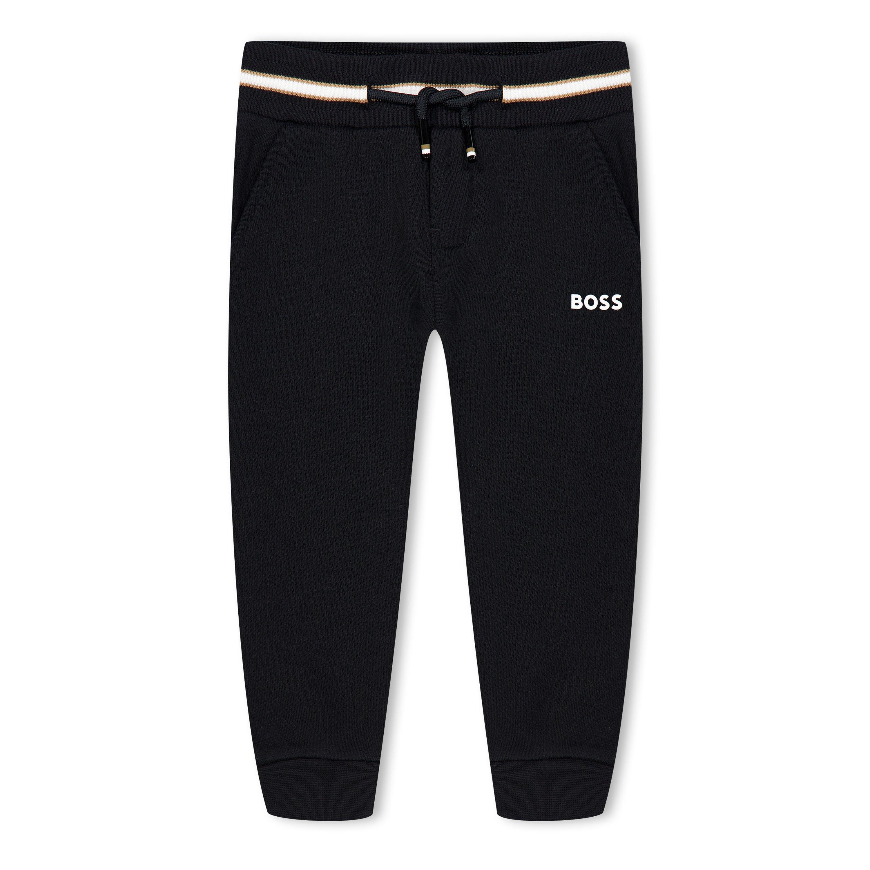 Black 09B - Boss - Kids' Closed Hem Jersey Joggers - 1
