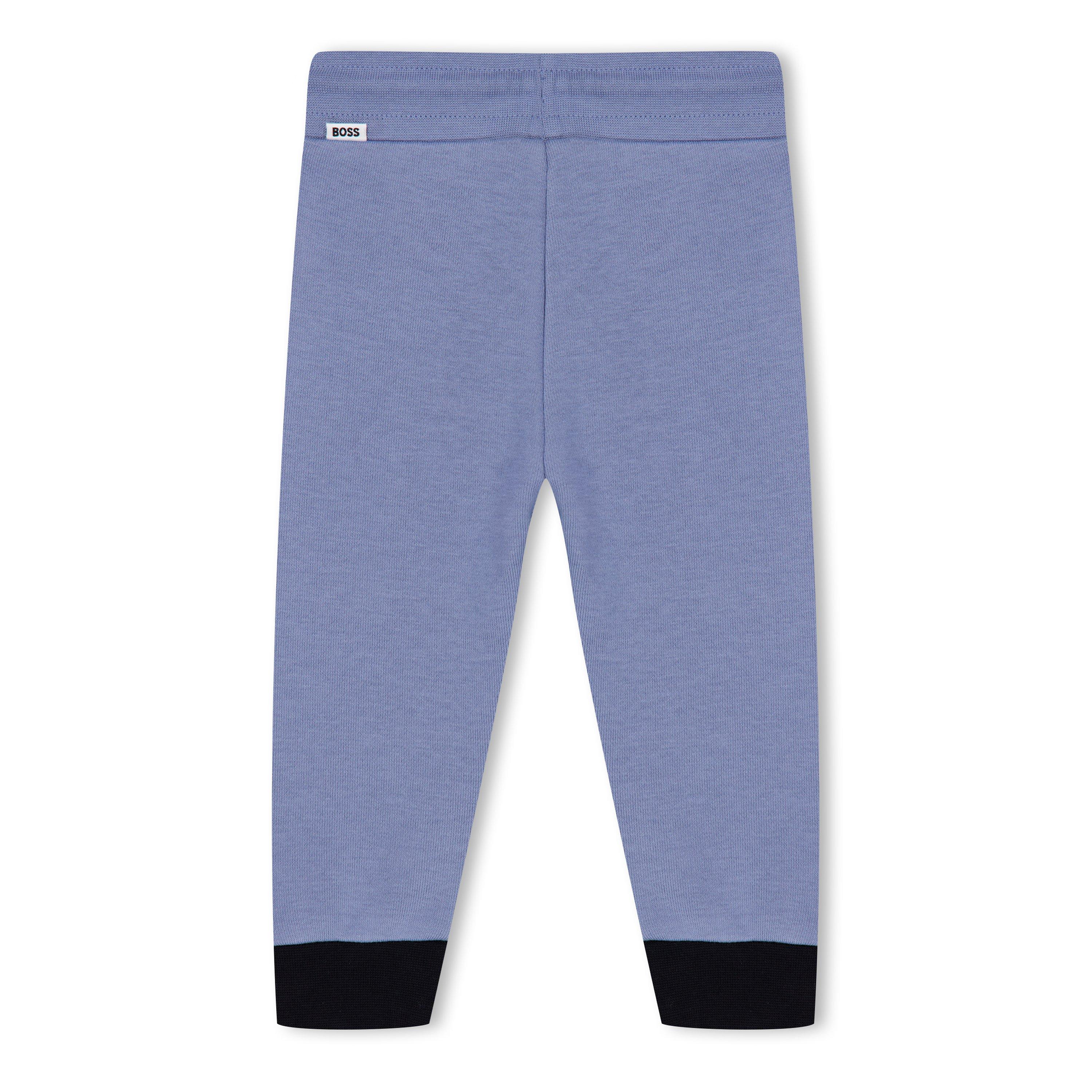 Mittelgraues 049 - Boss - Kids Block Closed Hem Jogging Bottoms - 2