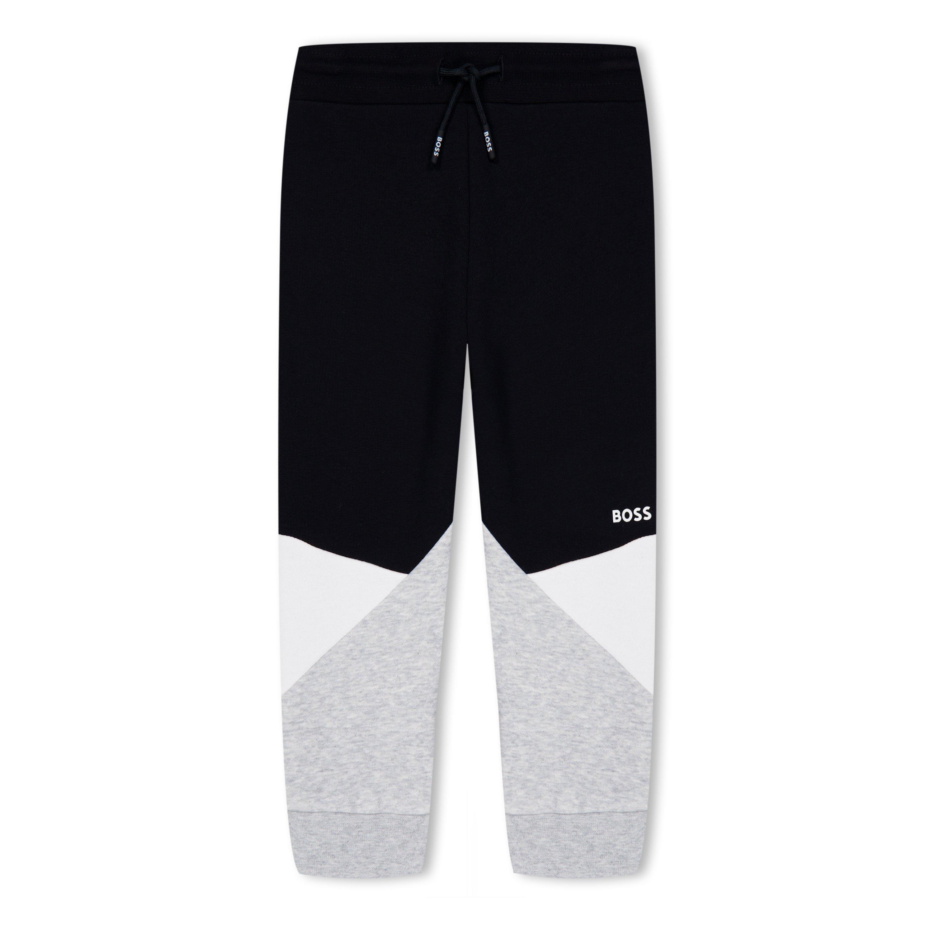 Boss  Kids' Block Jog Jersey Cuffed Joggers - Black 09B - 18M
