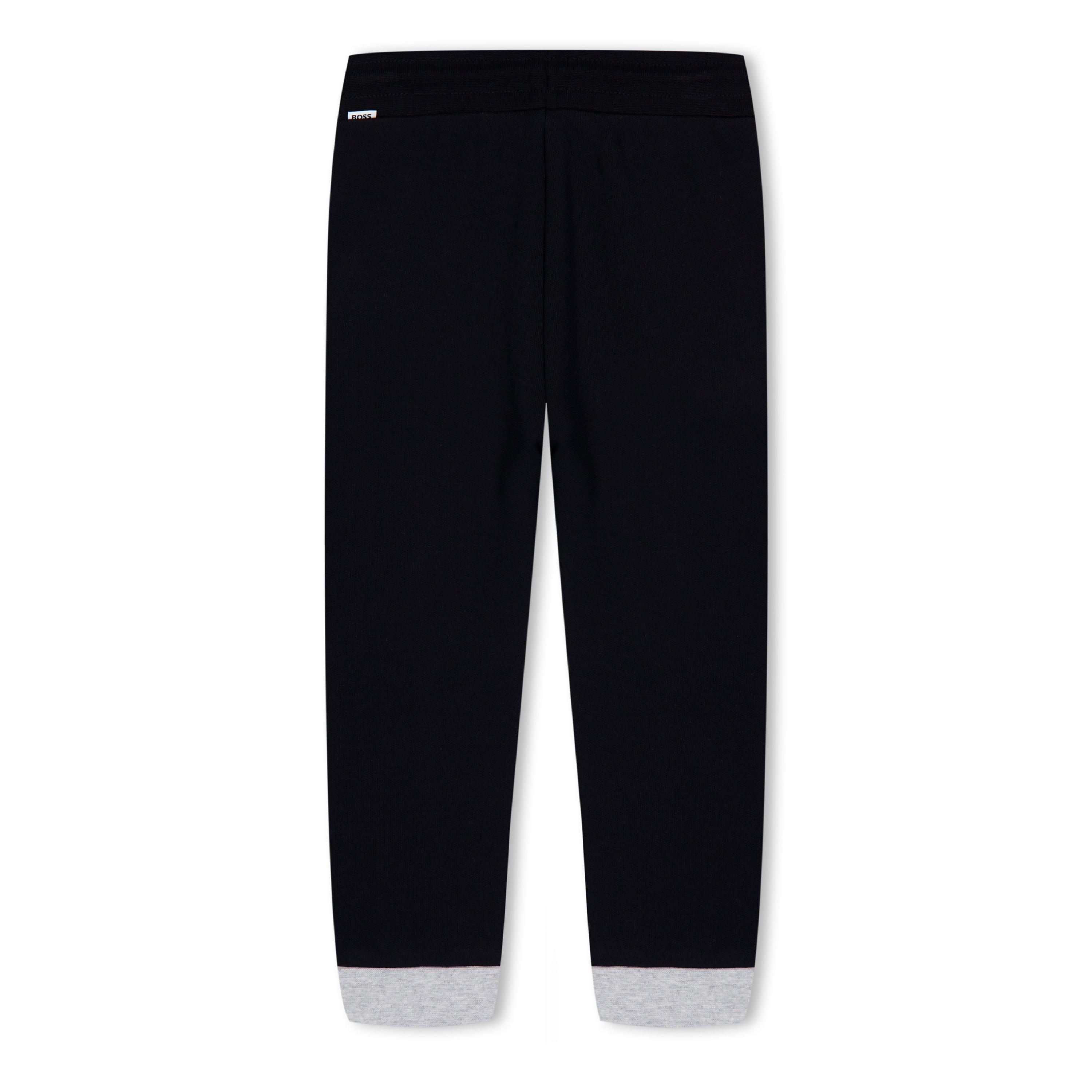 Black 09B - Boss - Kids' Block Jog Jersey Cuffed Joggers - 2