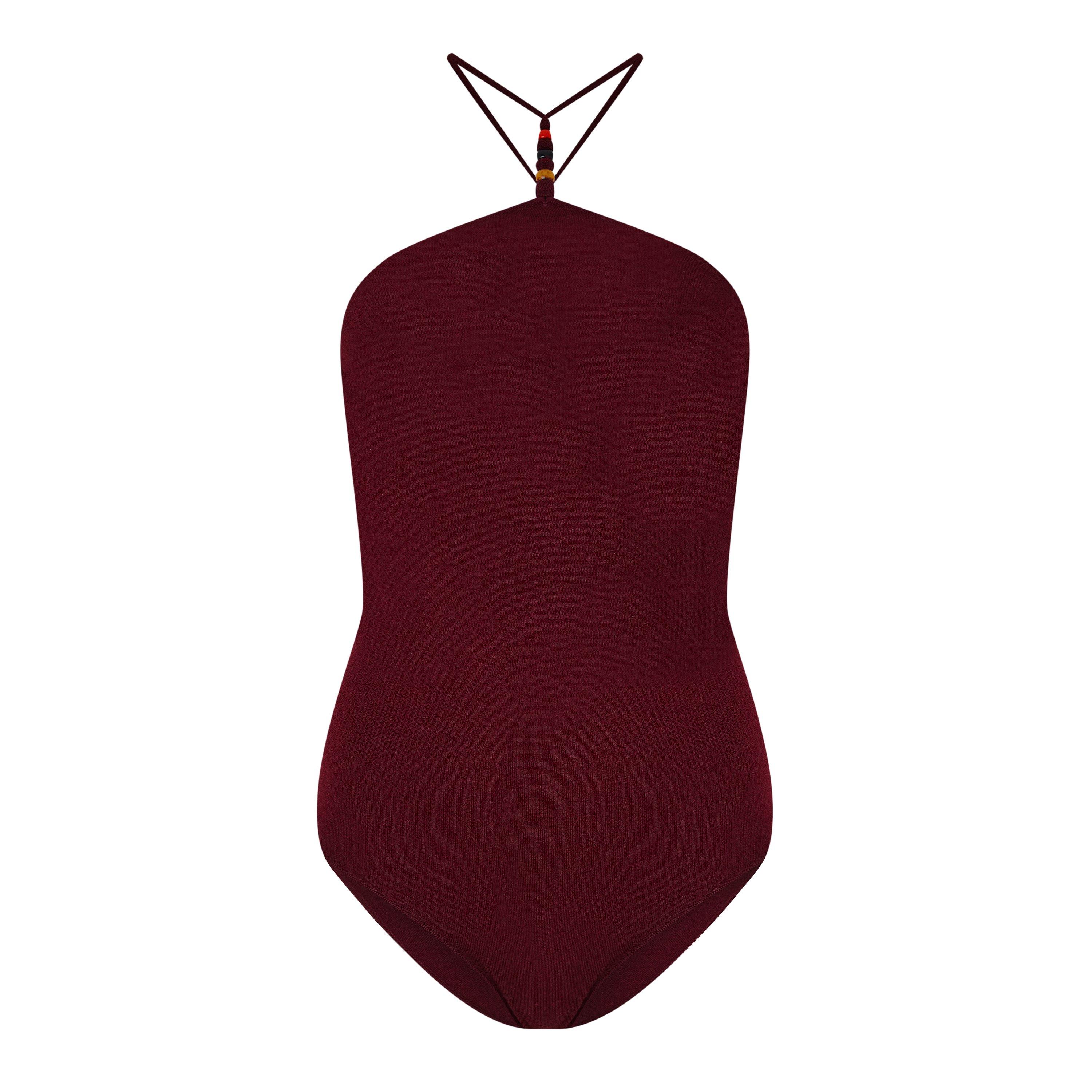 Bottega Veneta Women's Contoured Stretch Bodysuit - Ox Blood - Size 10 (36)