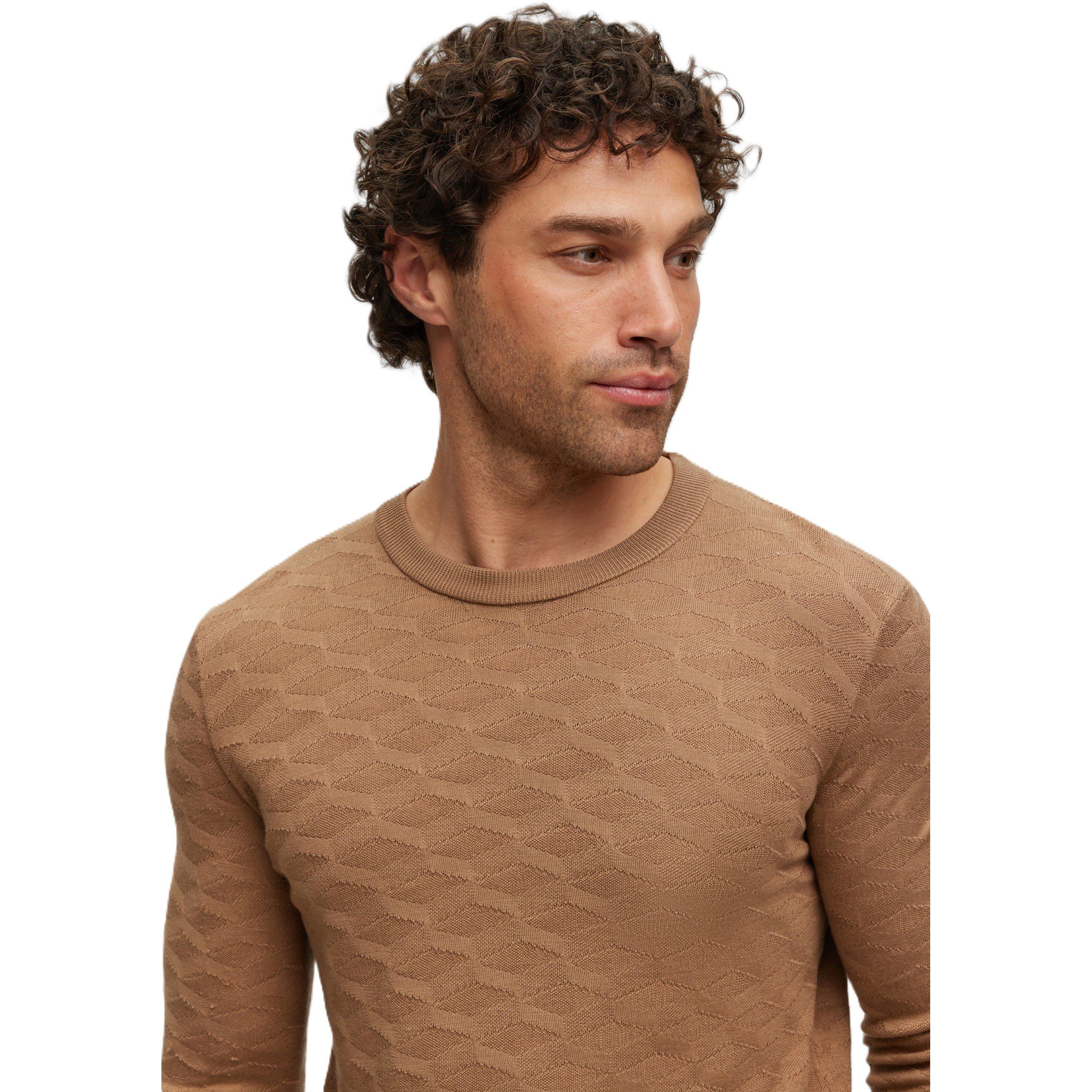 Medium Beige - Boss - Men's L-Odante Sweater Vest - 3