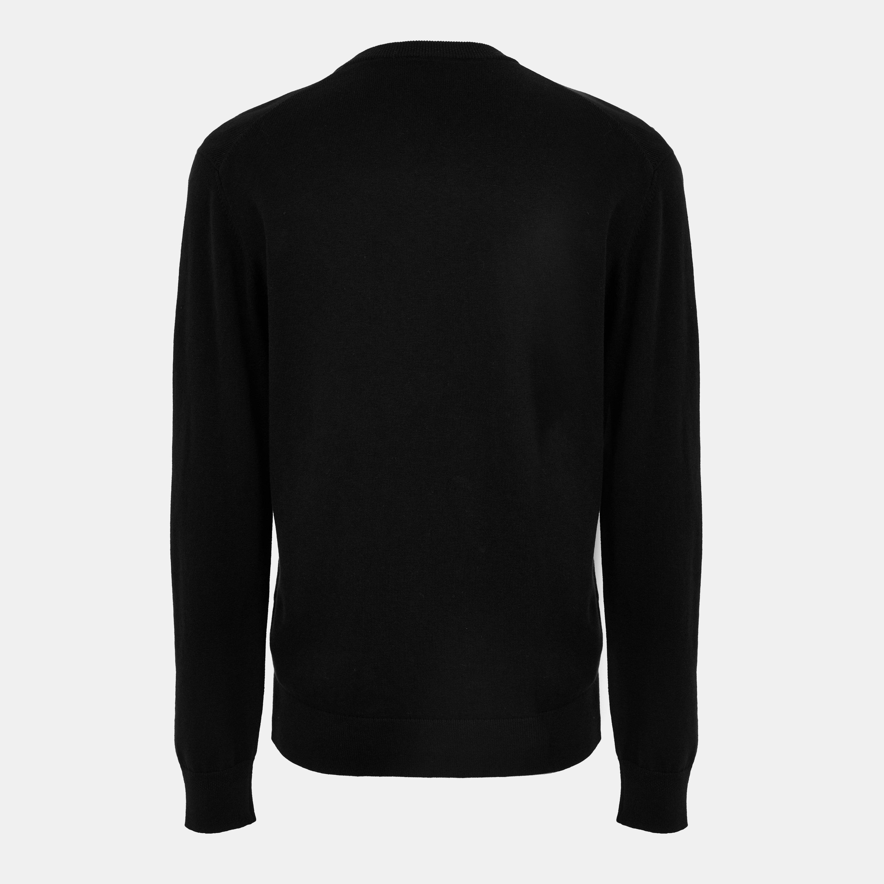 Black - Boss - Men's Kanovano V Knitwear Jumper - 2