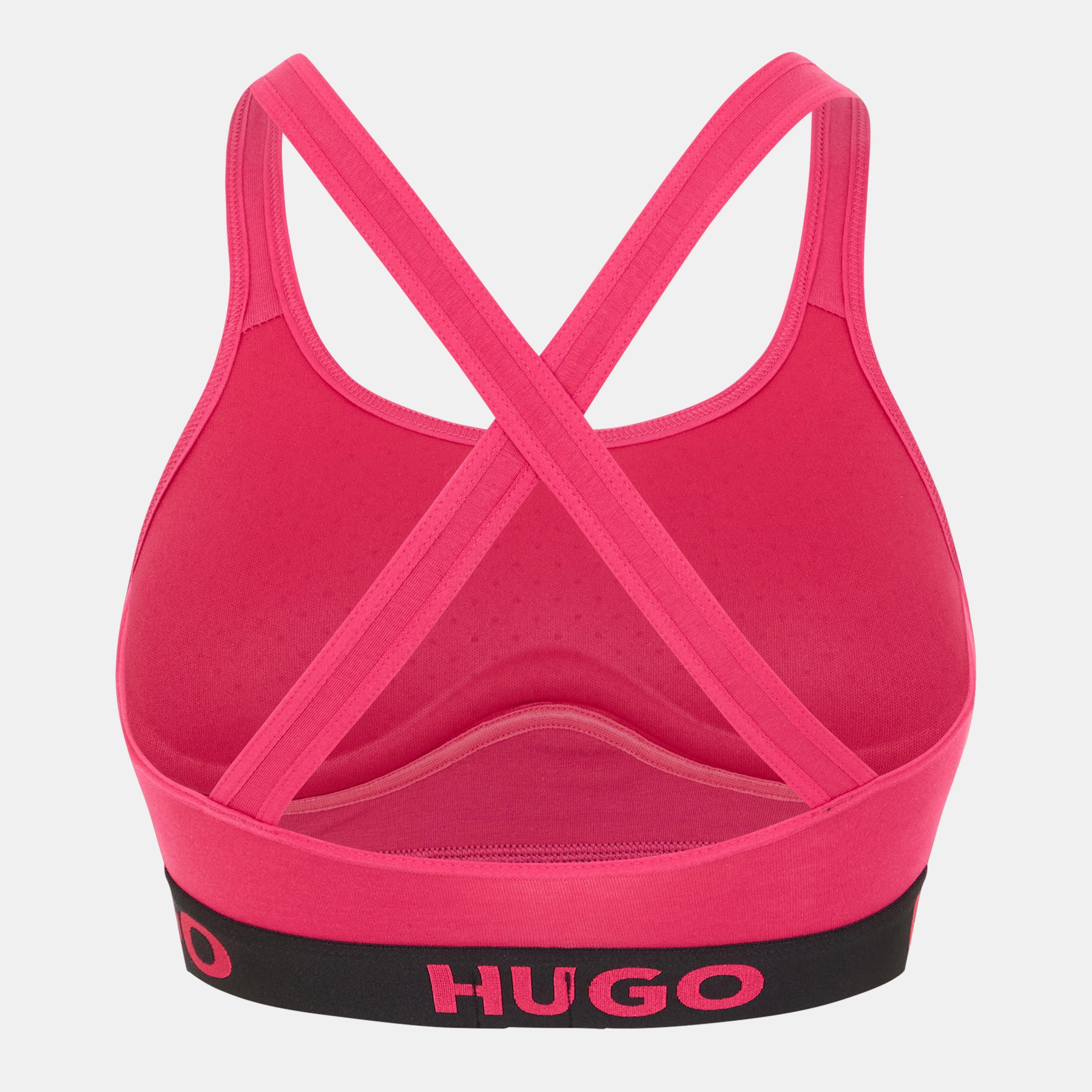 Medium Pink - Hugo - Women's Padded Jersey Bralette - 2