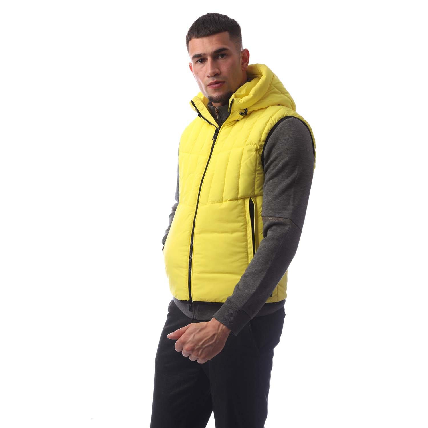 Bright Yellow - Boss - Men's Cashton Sleeveless Gilet - 1