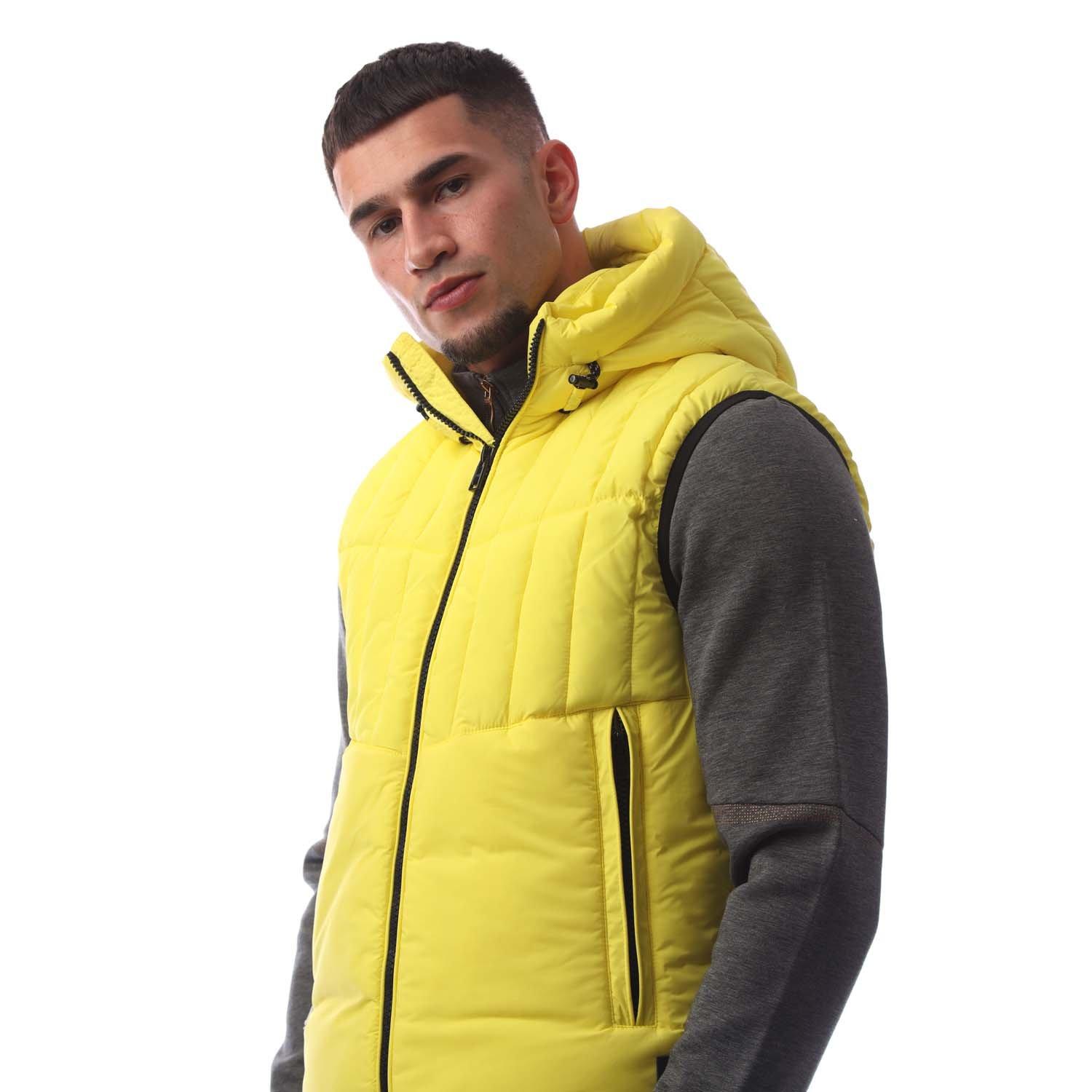 Bright Yellow - Boss - Men's Cashton Sleeveless Gilet - 3