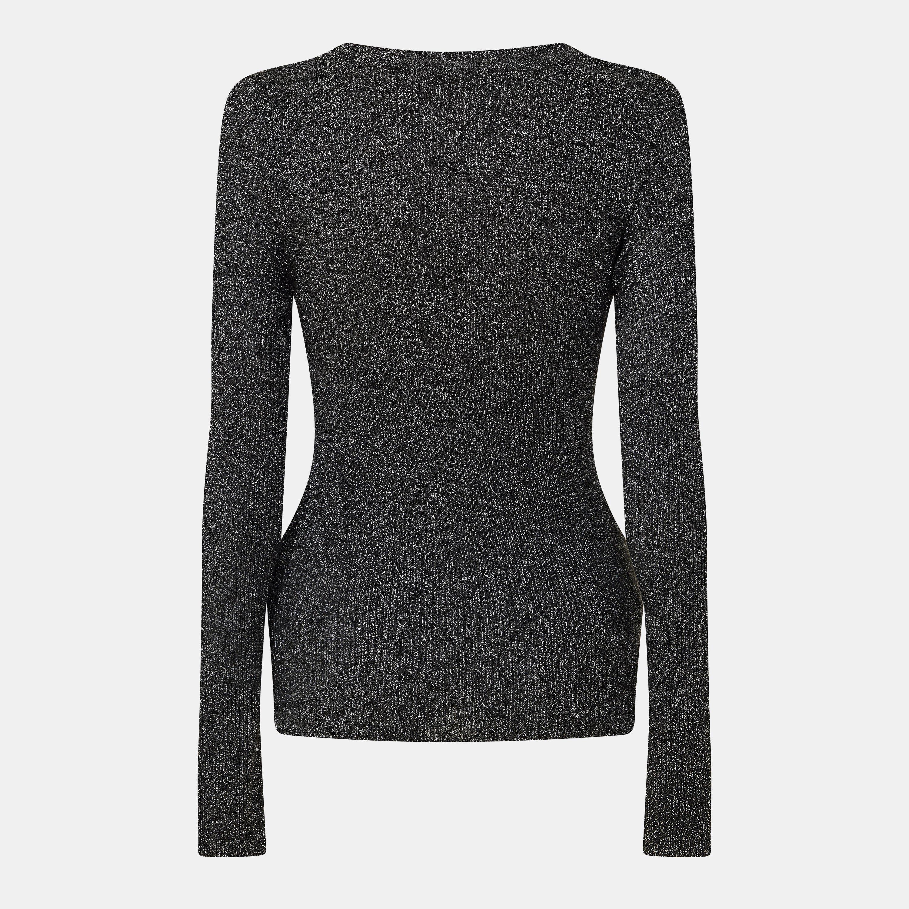 Black - Hugo - Women's Sunessy Crew Neck Jumper - 2