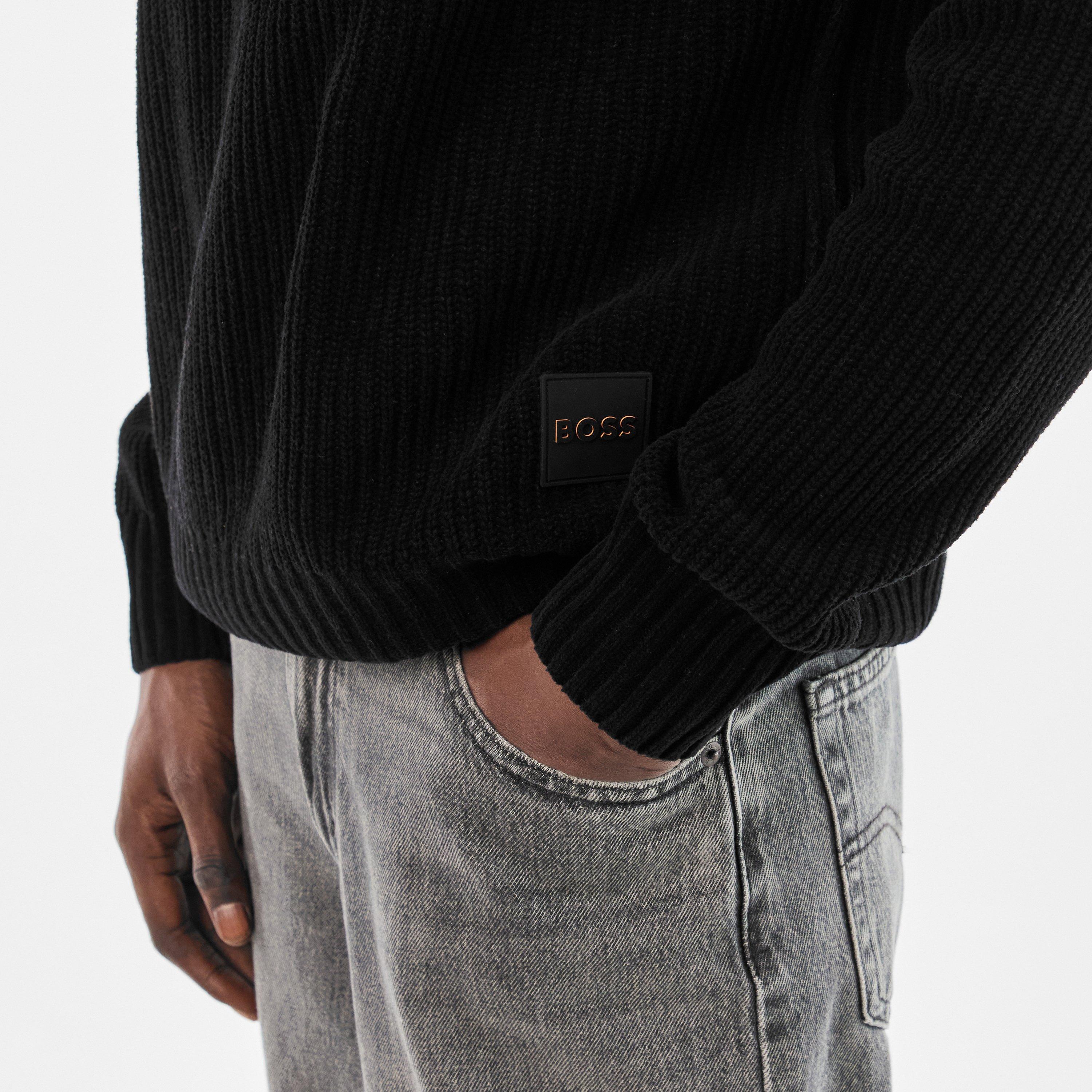 Black - Boss - Men's Kinillo Knitwear Jumper - 5