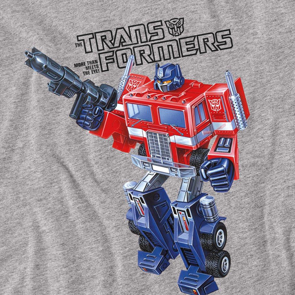 Grey - Transformers - Transformers Optimus Old School Mens Mens T-Shirt - 2