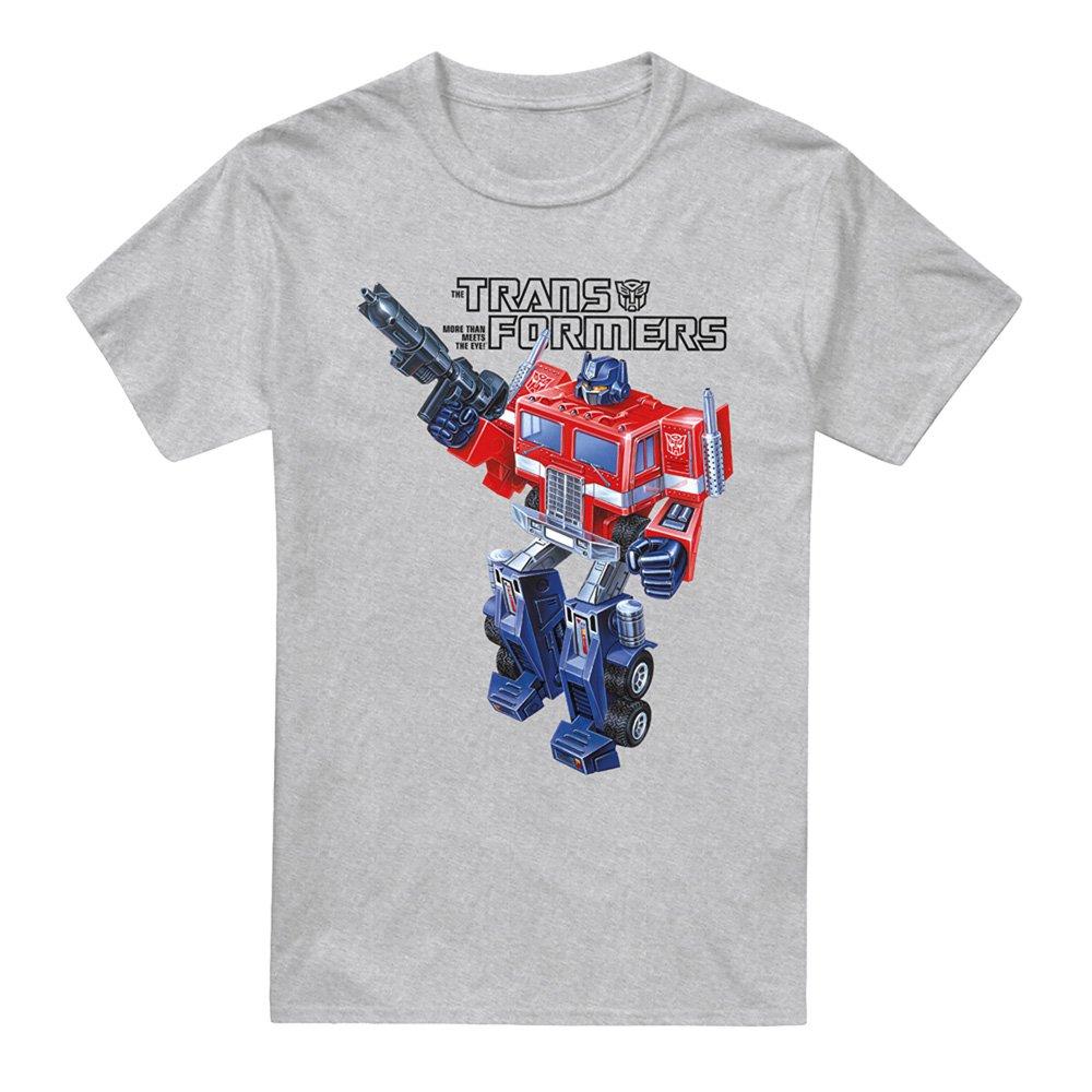 Grey - Transformers - Transformers Optimus Old School Mens Mens T-Shirt - 4