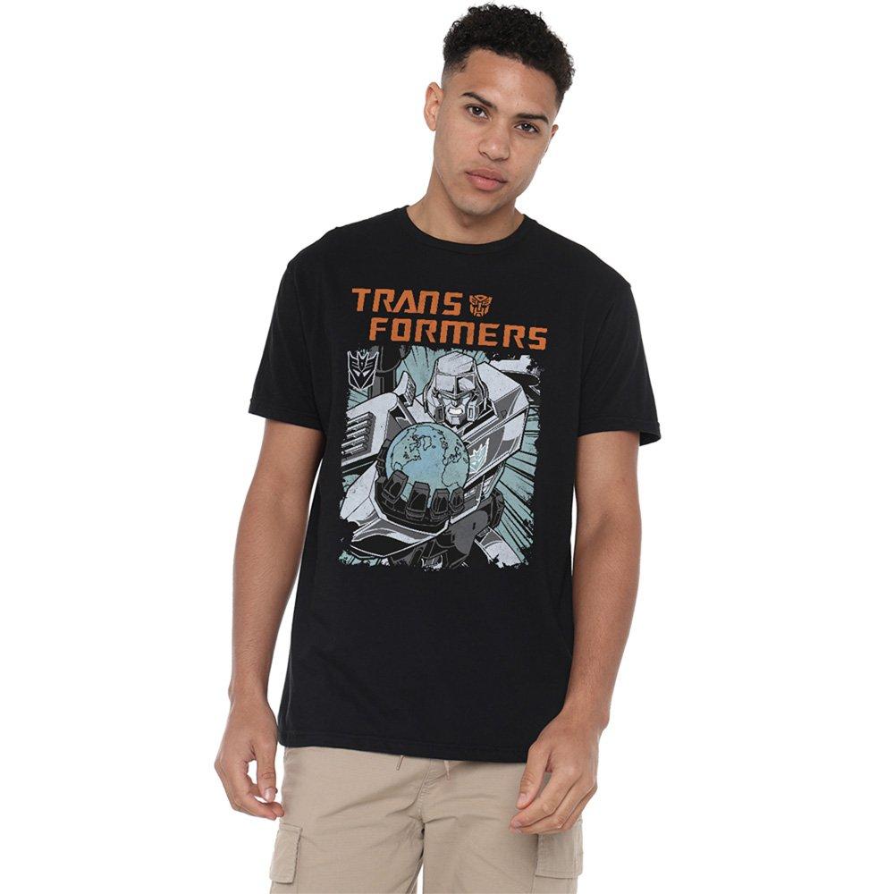 Black - Transformers - Transformers Megatron Planet Mens Mens T-Shirt Bla - 1