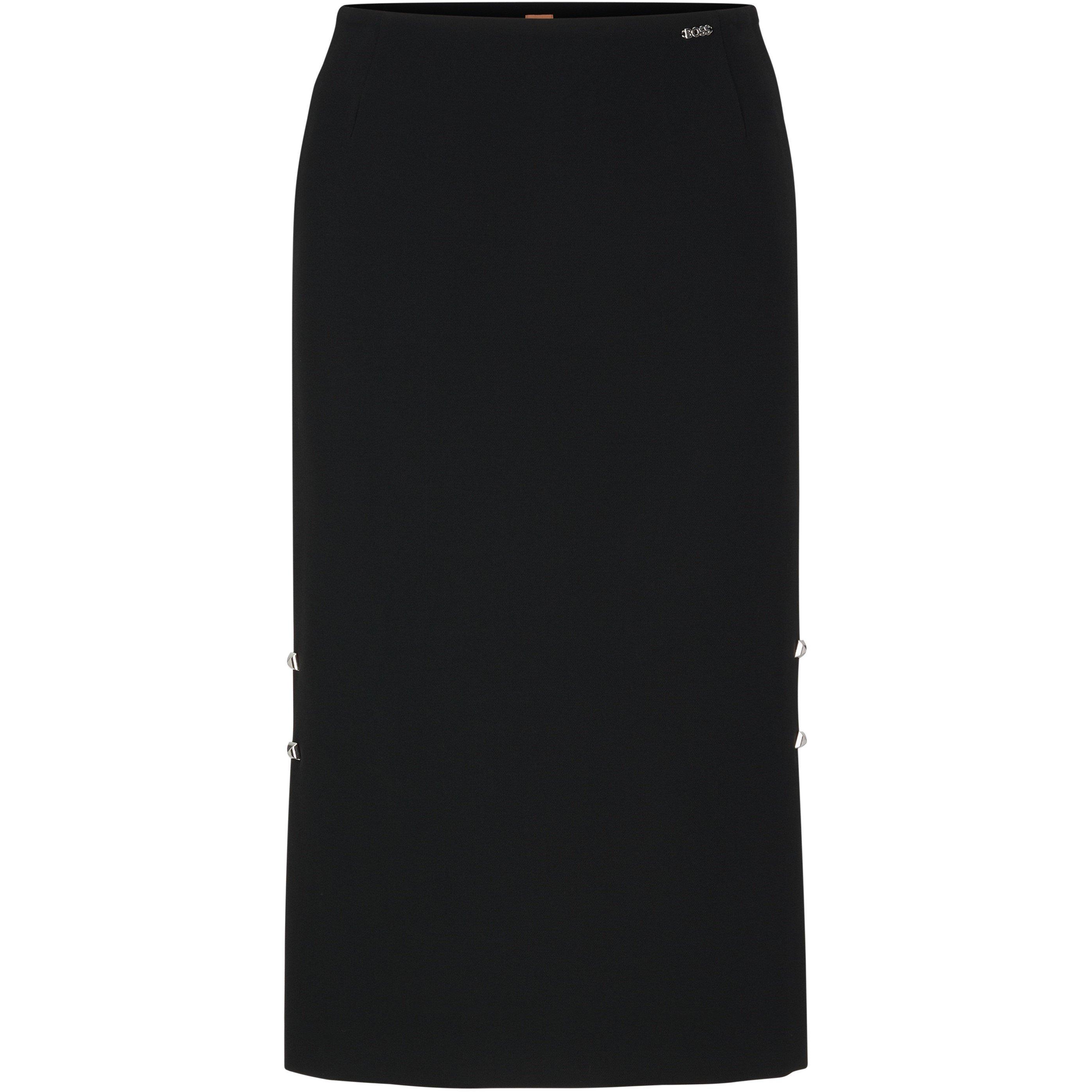 Black - Boss - Women's Vevoka Tailored Pencil Skirt