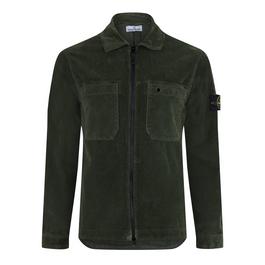 Stone Island Compass Cotton Corduroy Overshirt