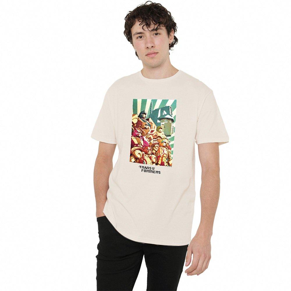 Transformers Men's Autobots Assemble  T-Shirt Nat - Natural - S