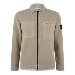 Stone Island Compass Cotton Corduroy Overshirt