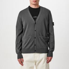 Stone Island Patch Wool Cardigan