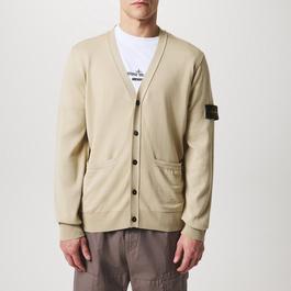 Stone Island Patch Wool Cardigan