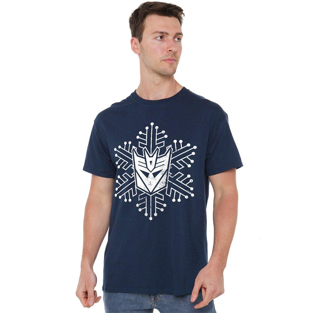 Navy - Transformers - Transformers Decepticon Snowflake T Shirt Navy - 1