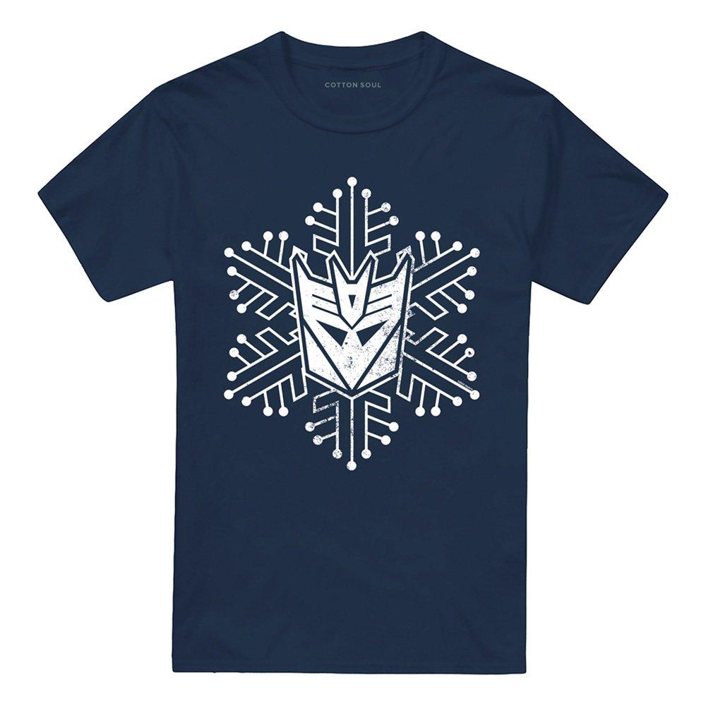 Navy - Transformers - Transformers Decepticon Snowflake T Shirt Navy - 4