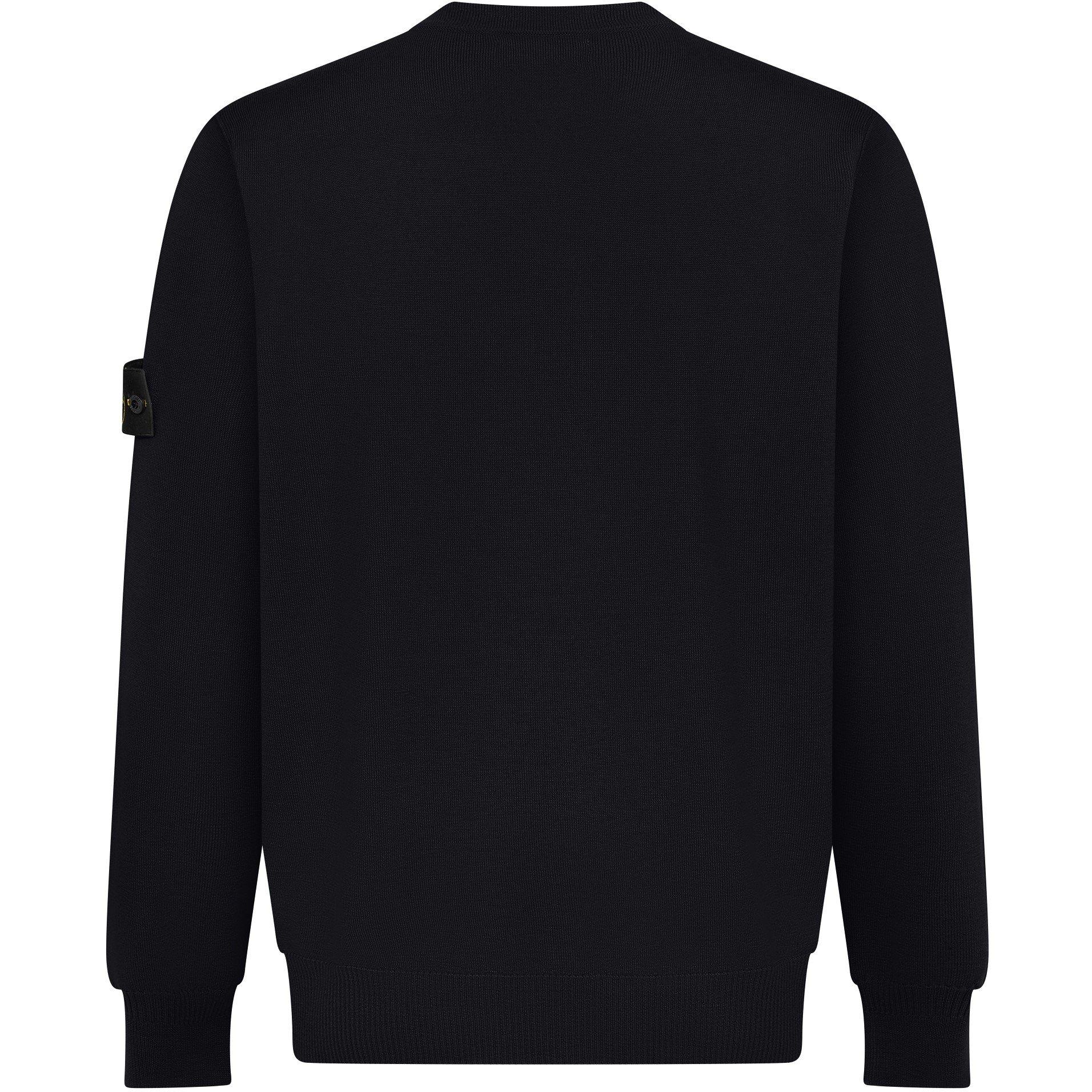 Nero V0029 - Stone Island - V Neck Wool Sweater - 2